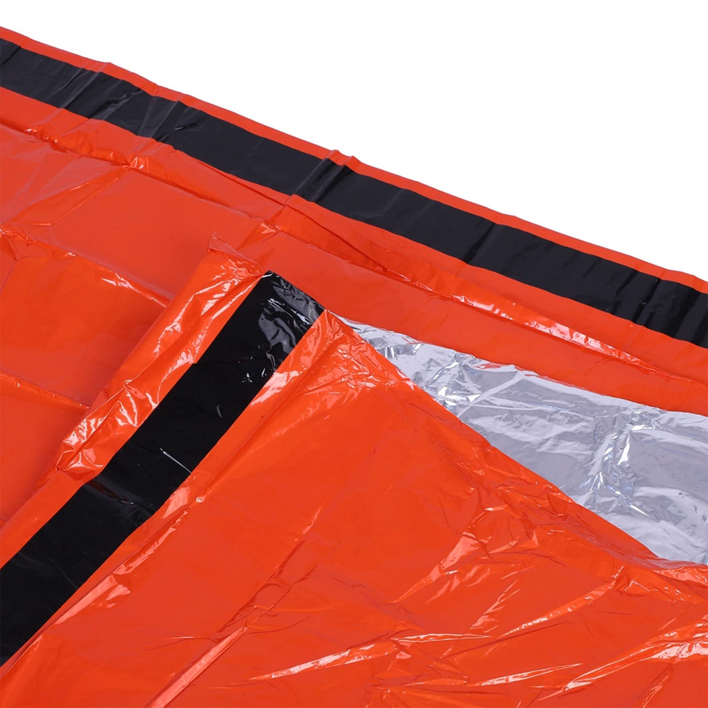 Survival Gear, Emergency Sleeping Bag PE Material Bivy Sack with Small Size for Outdoor Sleeping