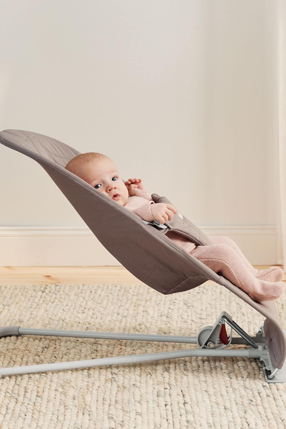 Babybjorn - Bouncer Bliss Wov. - Petal Sand Gray