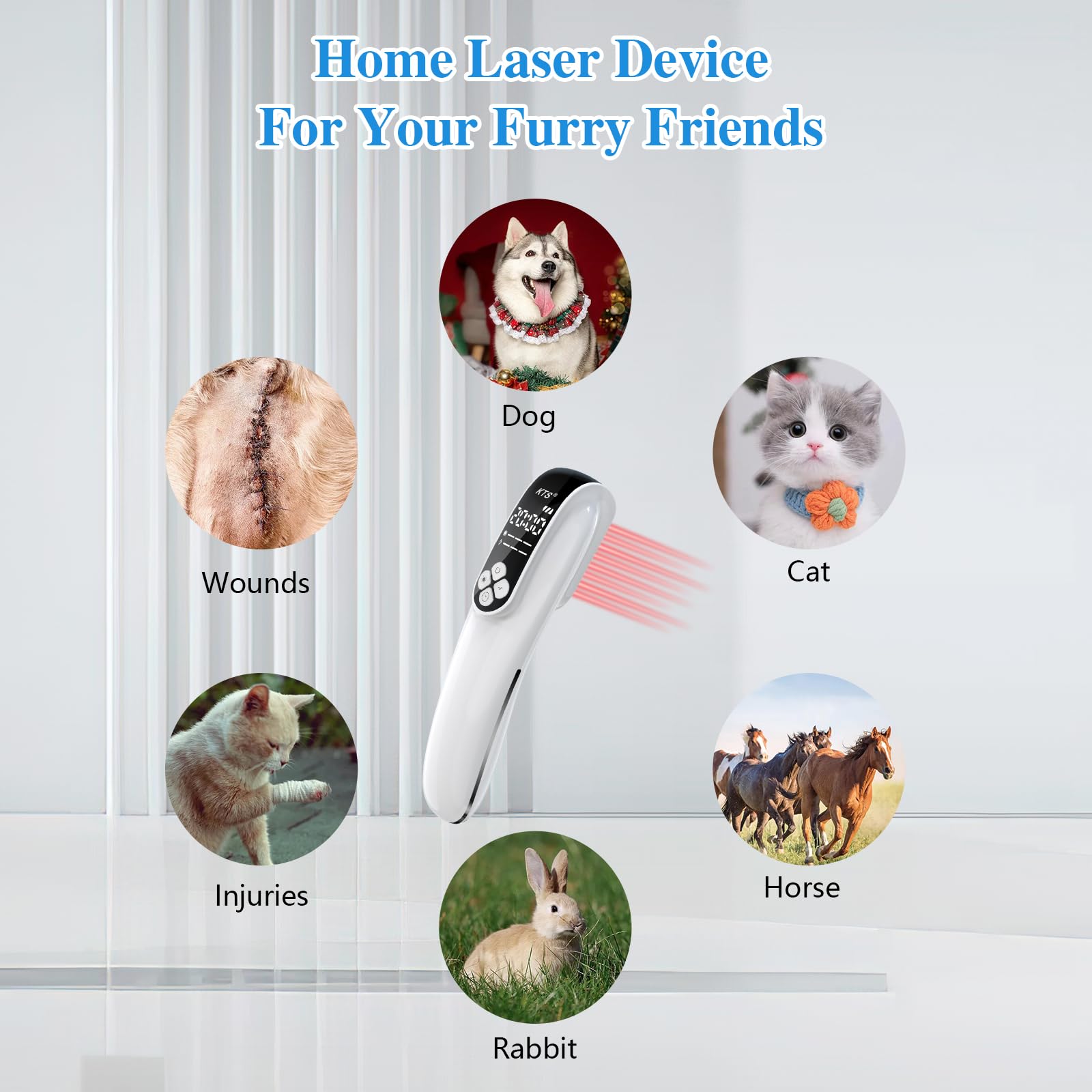 Cold Laser Therapy Device, KTS Upgrade 2-in-1 Infrared Light Therapy for Body Pain Relief, Deep Tissue Relieve Pain, Joint and Muscle Care Fast Recovery (4 * 808nm+12 * 650nm) - Medaid International