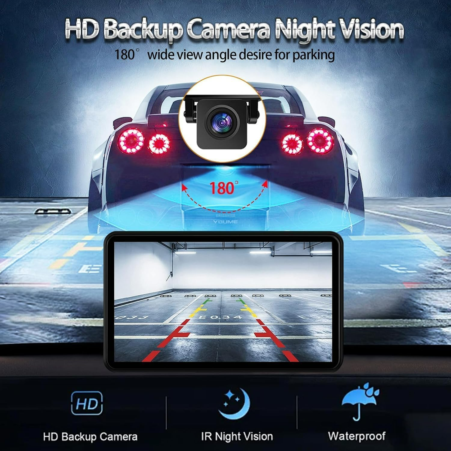 Wireless Car Radio Stereo Apple Carplay AirPlay & Android Auto with Backup Camera - Medaid International