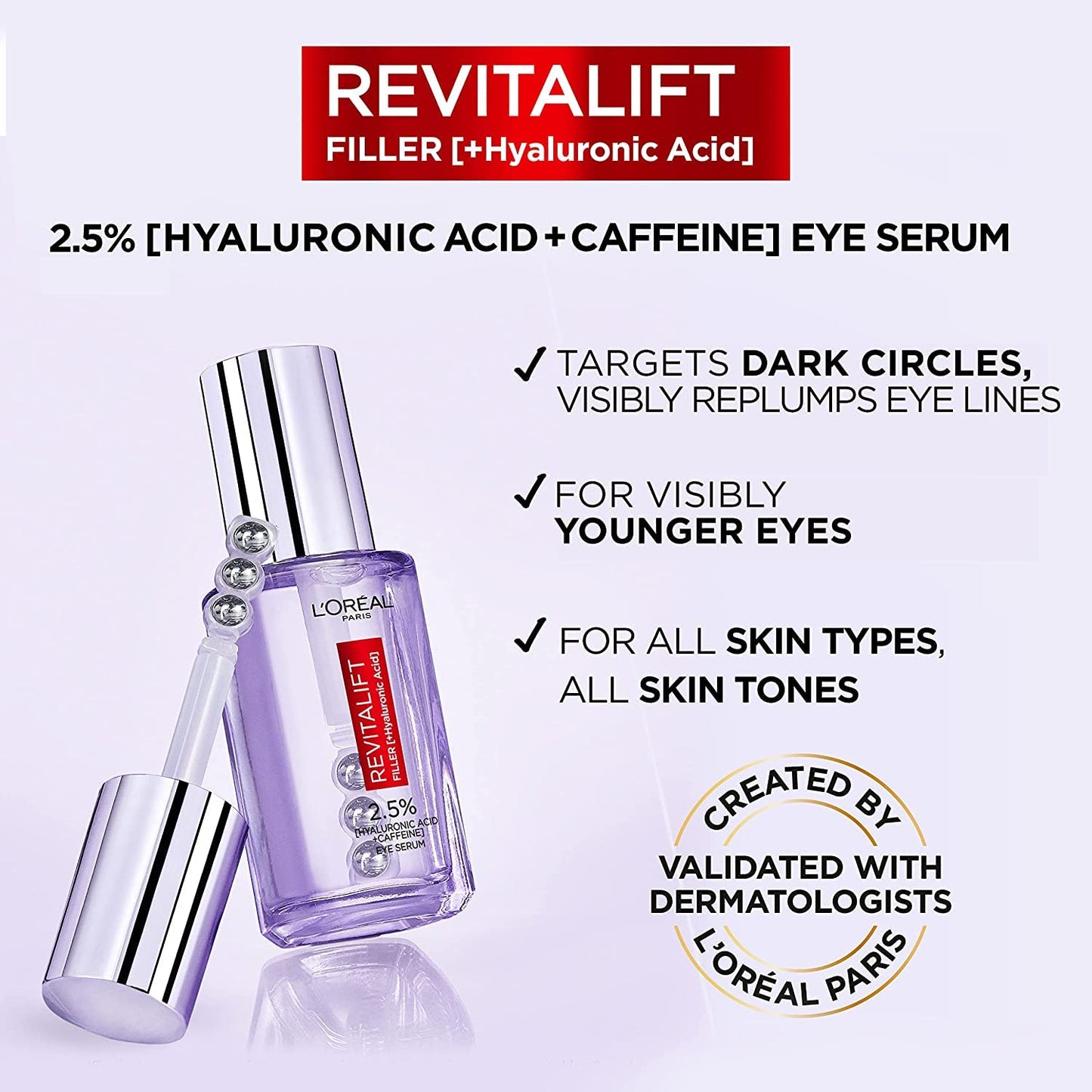 L'Oréal Revitalift Filler Eye Serum - 20 ml - Medaid International
