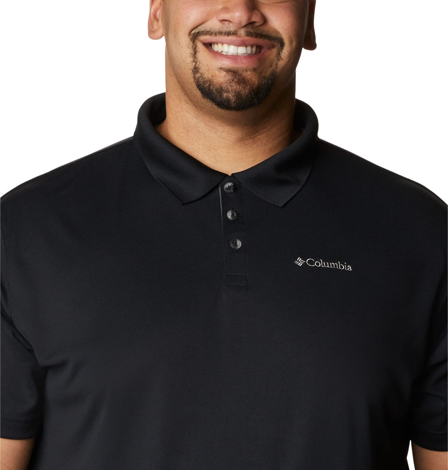 Columbia Mens Utilizer Short Sleeve Polo, Black, 5X - Medaid International