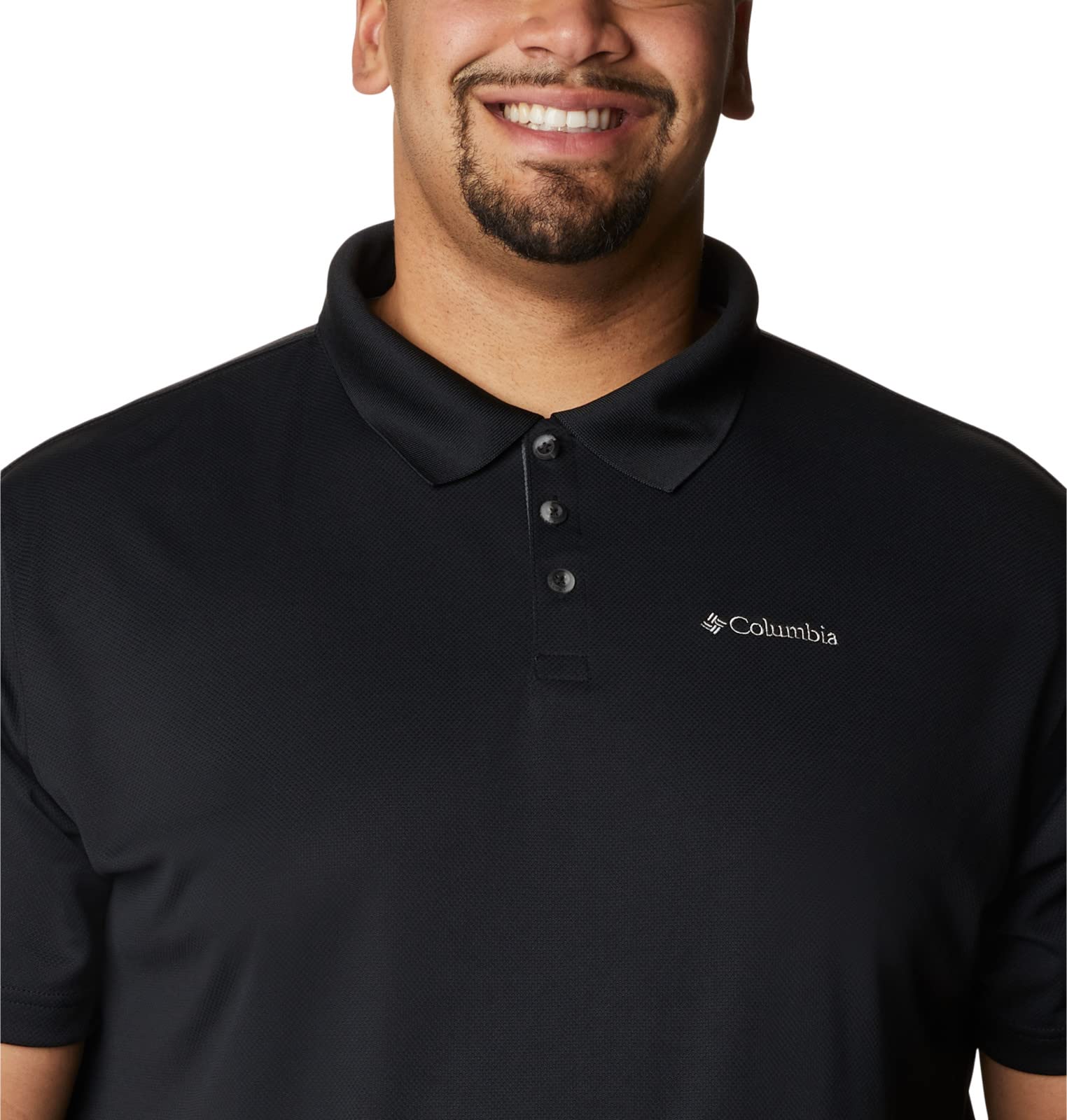 Columbia Mens Utilizer Short Sleeve Polo, Black, 5X - Medaid International
