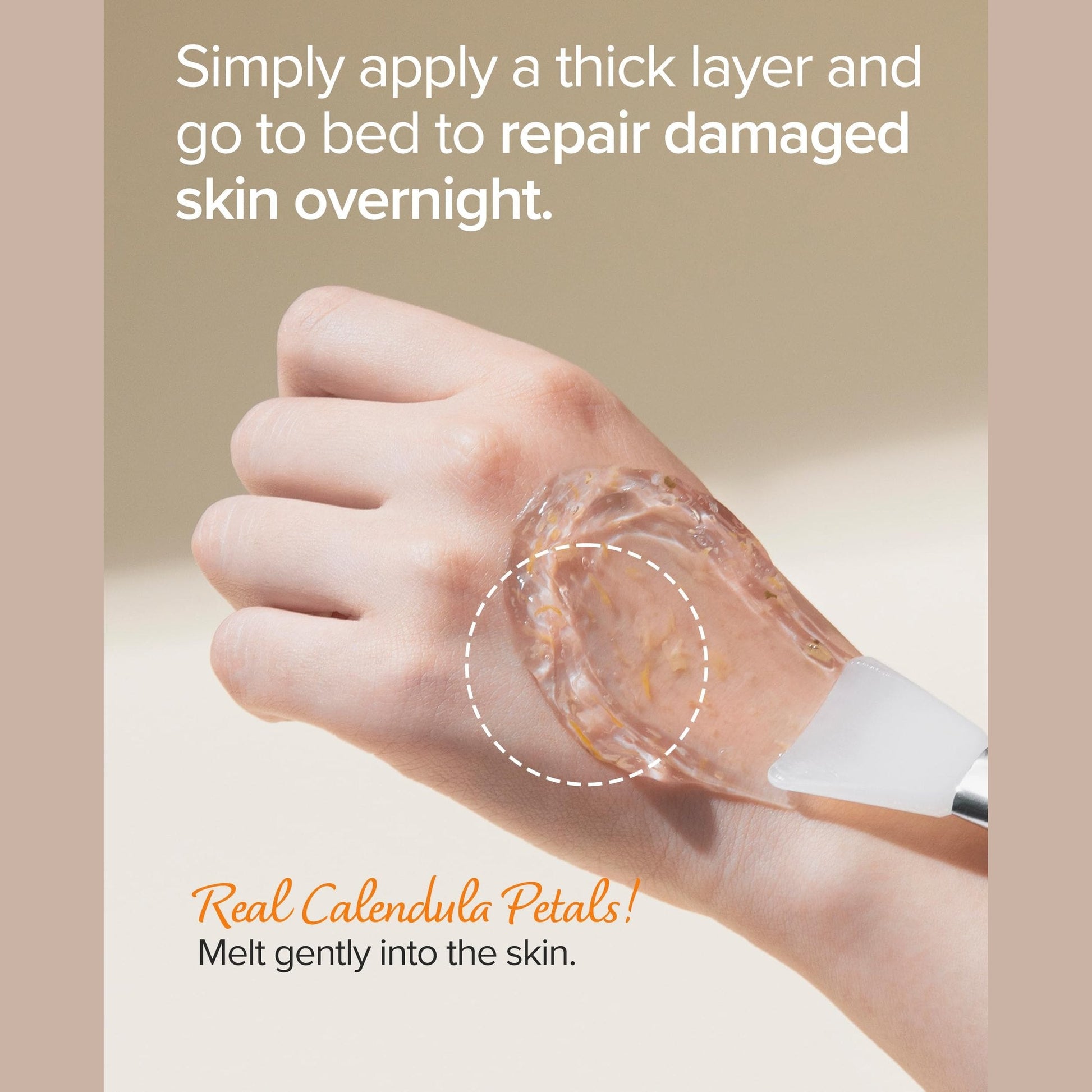 Mary&May Vegan Calendula Peptide Ageless Sleeping Mask - Overnight Hydration Face Gel Mask Korean Facial Mask - Soothing Acne, and Anti-Aging with Ceramide, Hyaluronic Acid, Cica, 1.01 fl.oz. - Medaid International