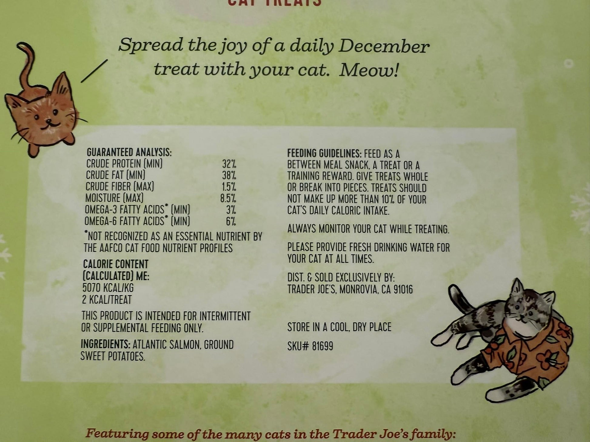 Trader Joe's Advent Calendar for Cats - Salmon and Dried, No Color, Size No Size - Medaid International