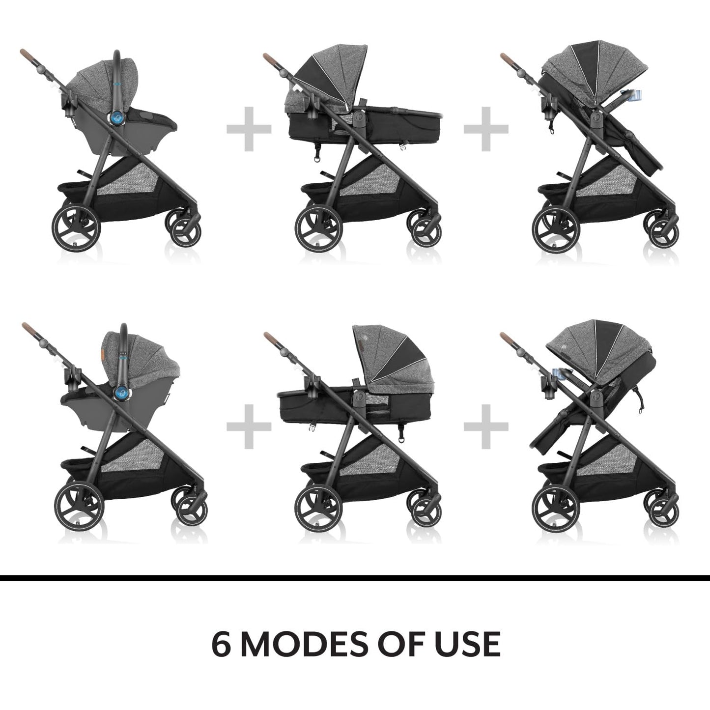 Evenflo® Shyft™ Intuiti+ Travel System with Revolve180™ LiteMax™ NXT &amp; SensorySoothe™