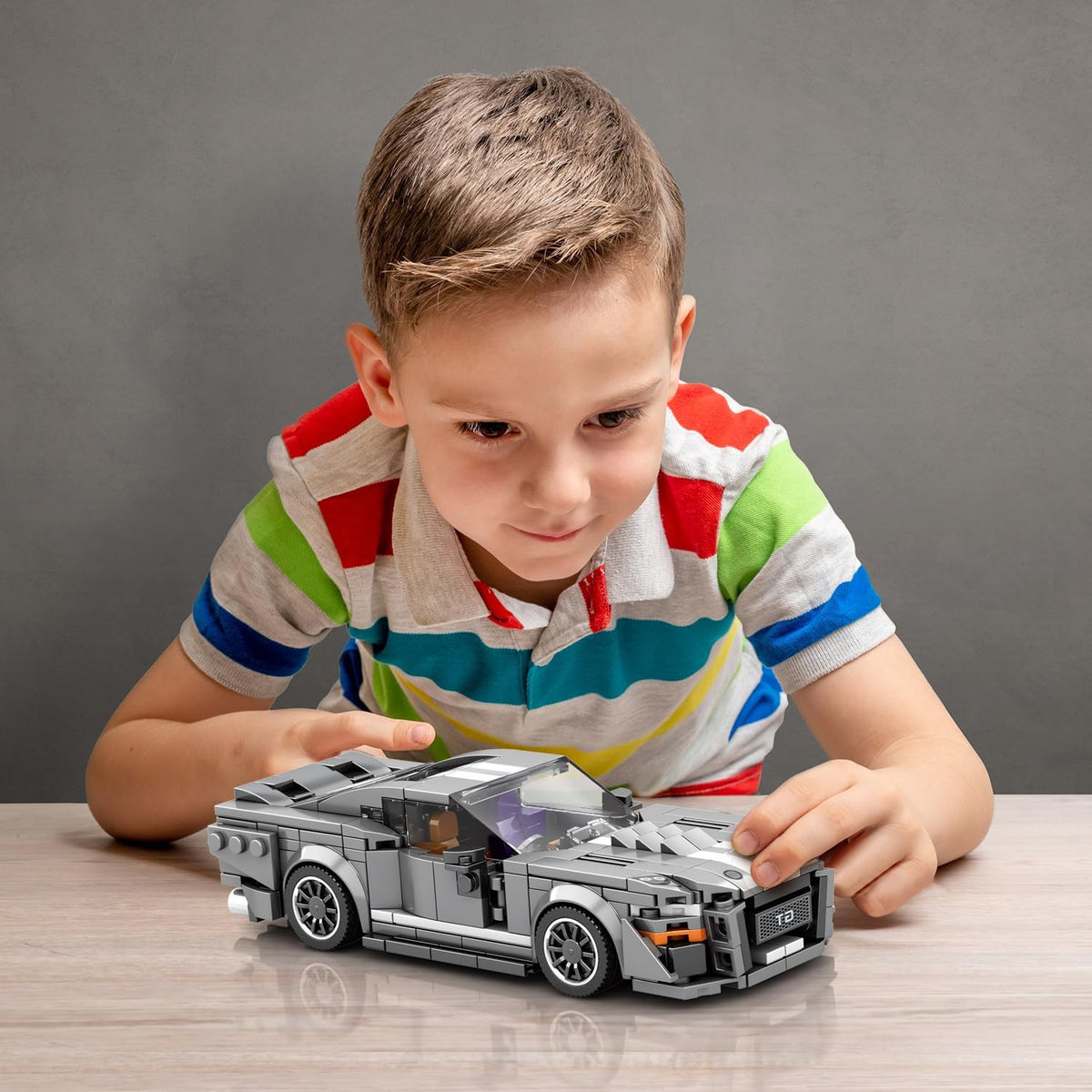 Speed Champion Race Car Building Set, Technic Sports Car Kit for Boys & Adults, MOC Racing Vehicle Toy, STEM Gifts for Kids (Ages 8-13)