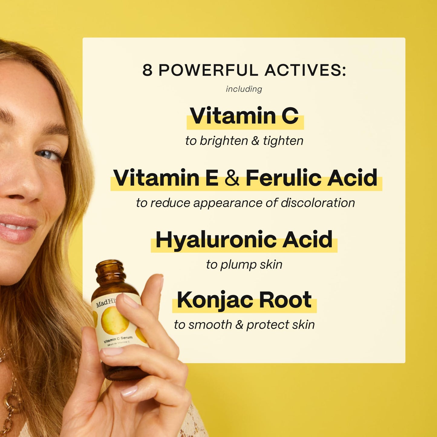 Mad Hippie Vitamin C Serum, Ultra-Hydrating with Hyaluronic Acid, Ferulic & Vitamin E, Anti-Aging, Glow Up Essentials, Cruelty-Free Skin Care, 1.02 Oz - Medaid International
