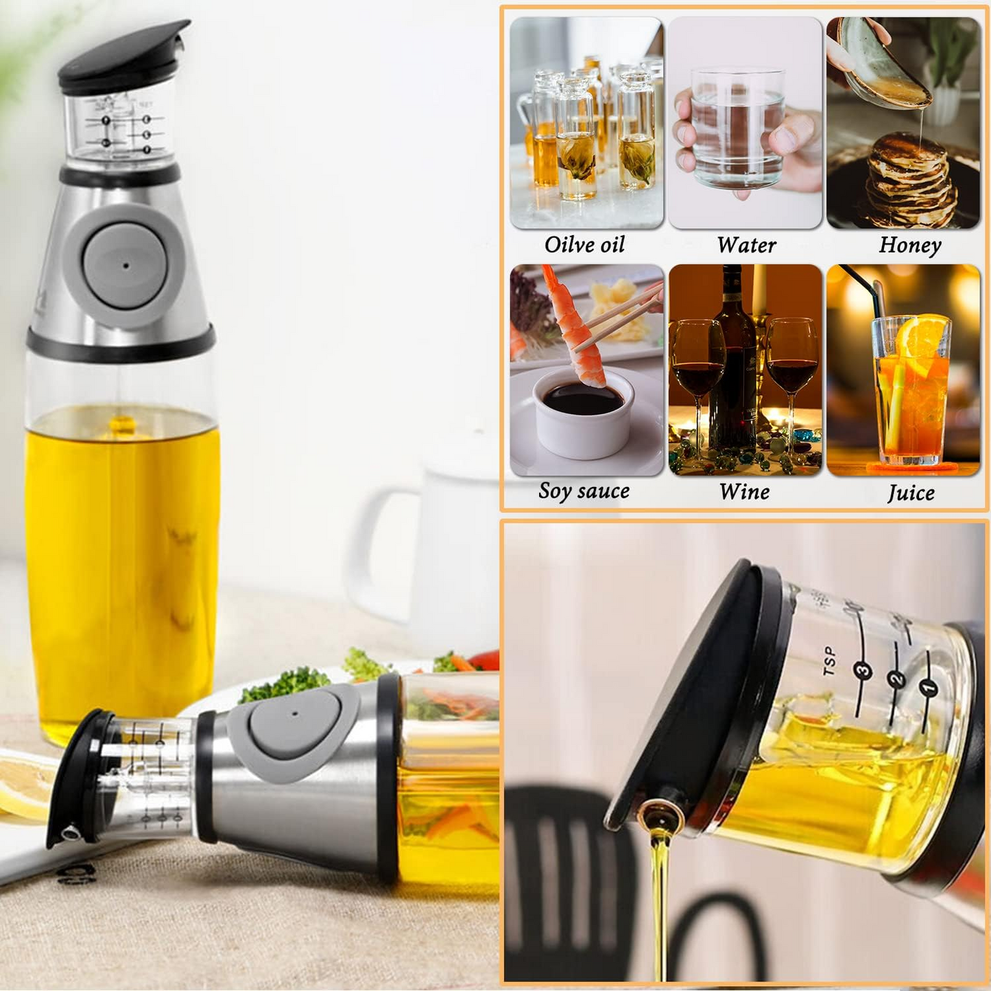 Oil Bottle | Precise Measuring - Medaid International