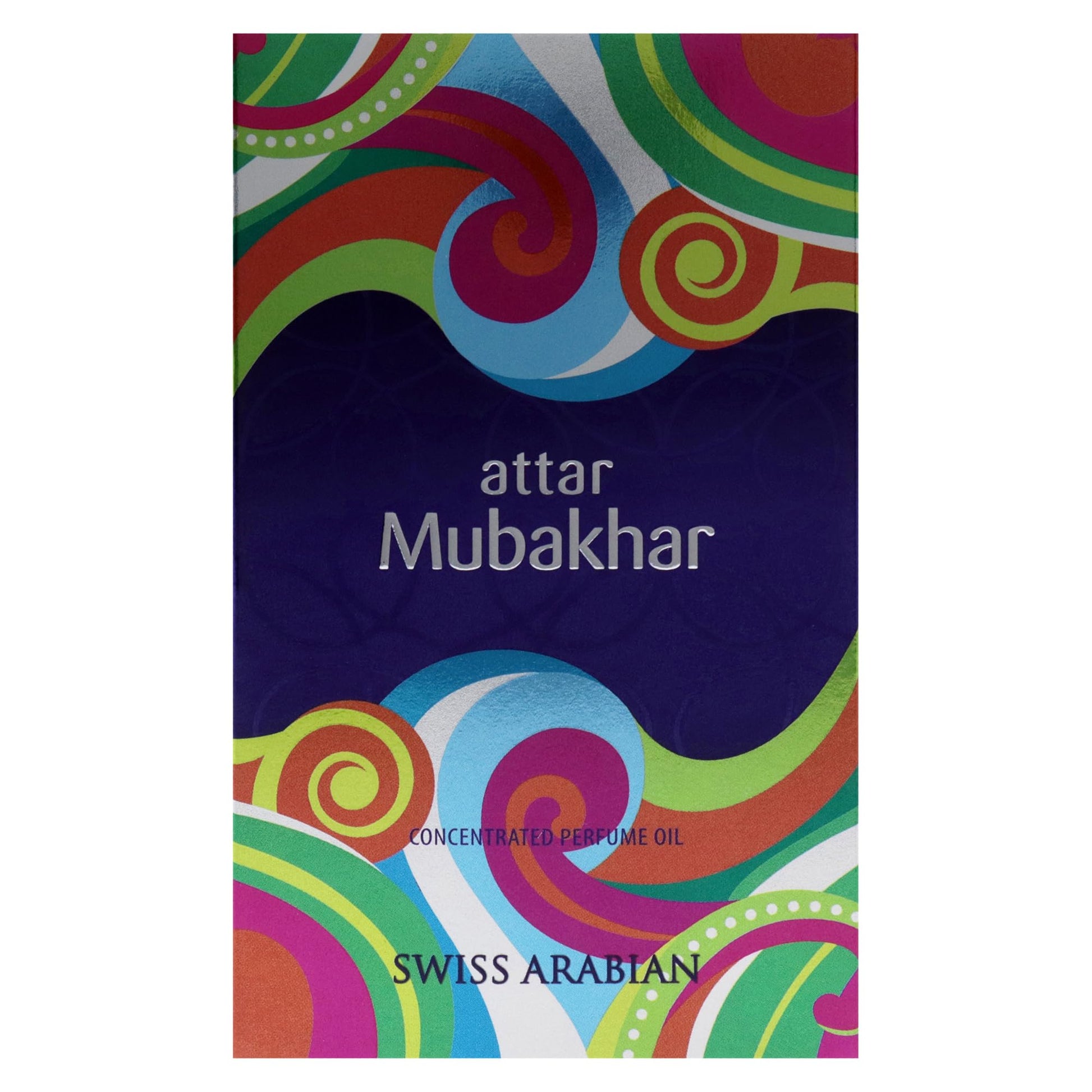 Swiss Arabian Attar Mubakhar - Luxury Products From Dubai - Long Lasting Perfume Oil for Unisex - Blend of Bergamot, Mandarin, Jasmine and Patchouli - Perfect for Date Night or Evening Out - 0.67 oz - Medaid International
