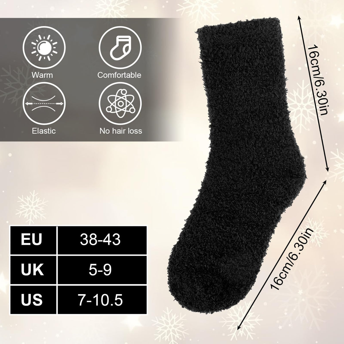 5 Pairs Women's Fluffy Socks, Soft Coral Fleece Winter Warm Socks, Cozy Slipper Socks for Sleeping, Bed & Home, Thermal Ankle Socks, Comfortable & Elastic, Gift for Women & Girls