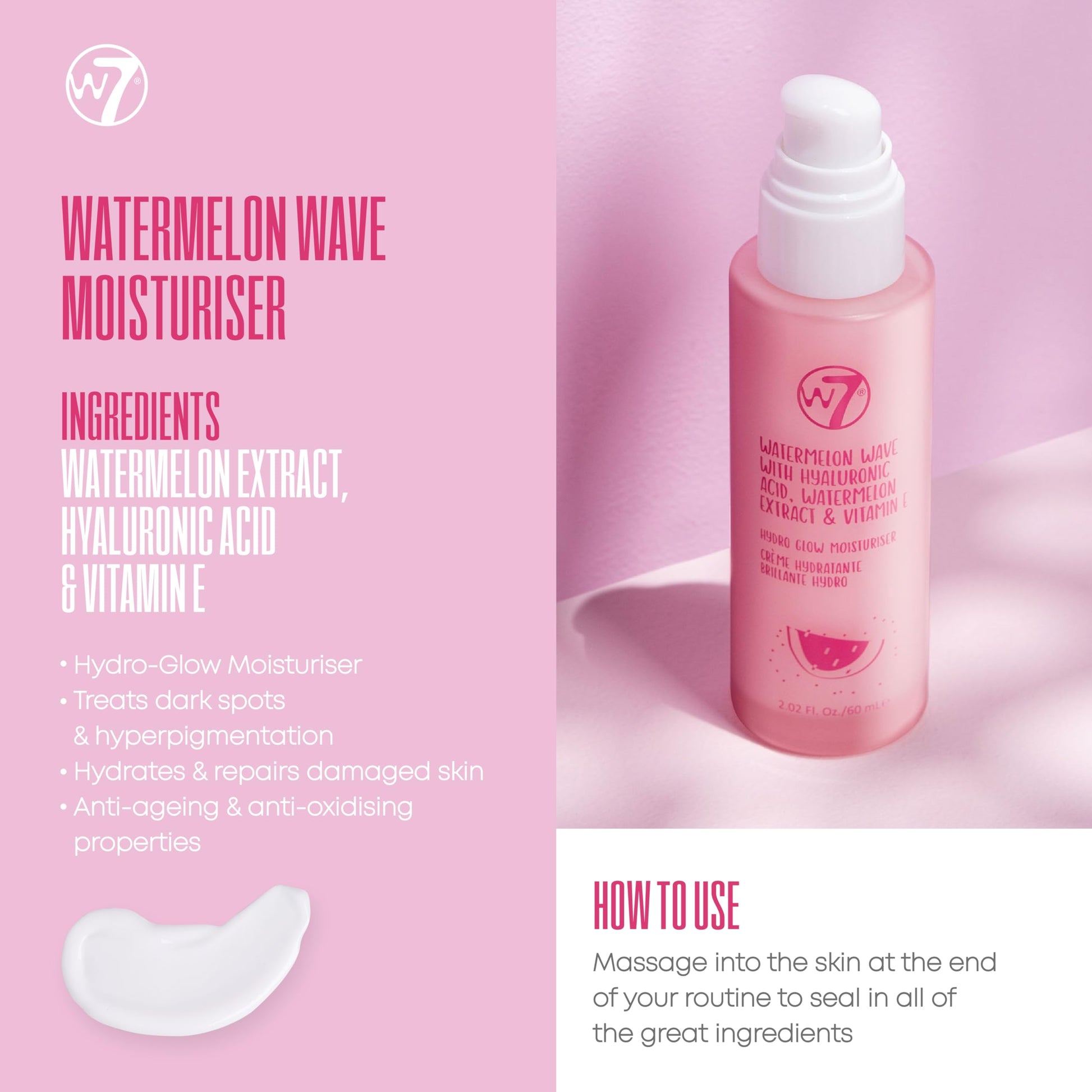 W7 Skin Refresh Skincare Set | Face Cleanser, Toner, Serum & Moisturizer | Hydrating & Glow Boosting Routine | Full Size, Long Lasting Products to Use at Home - Medaid International