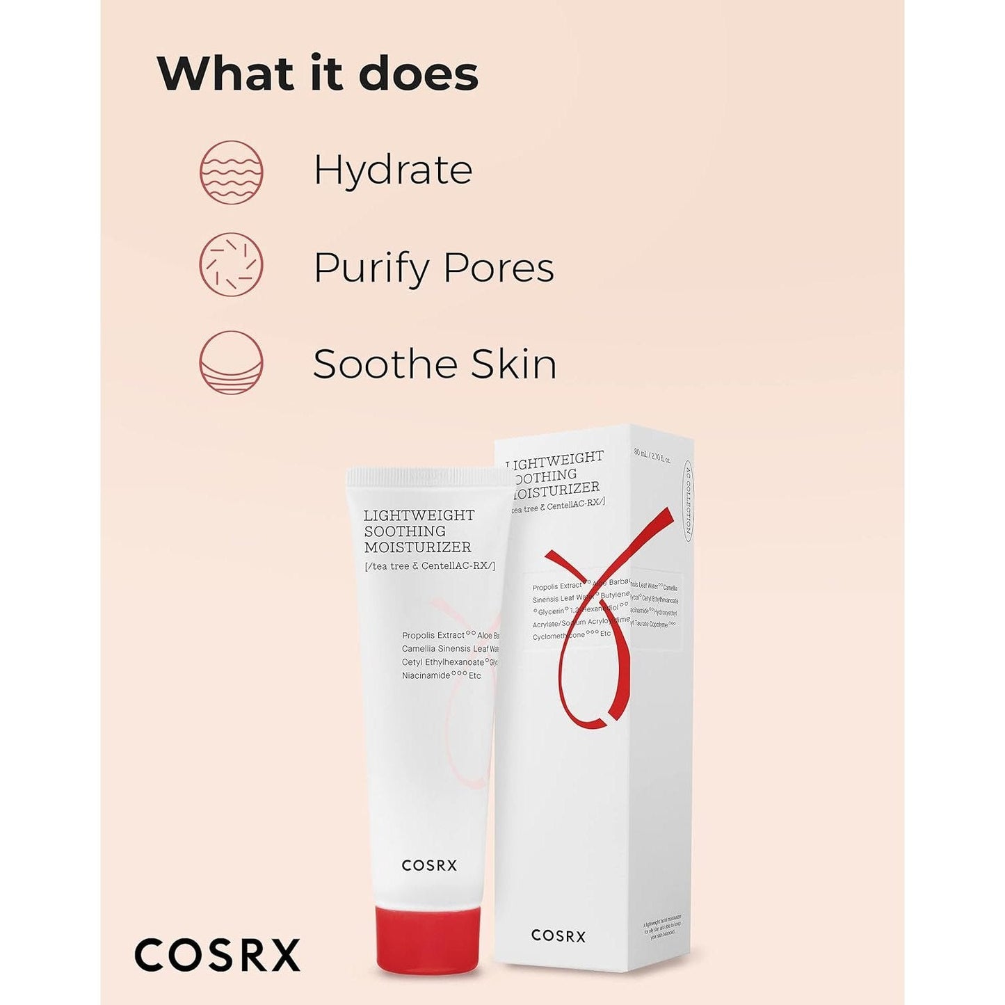 COSRX - AC Collection Lightweight Soothing Moisturizer | 80 mL - Medaid International