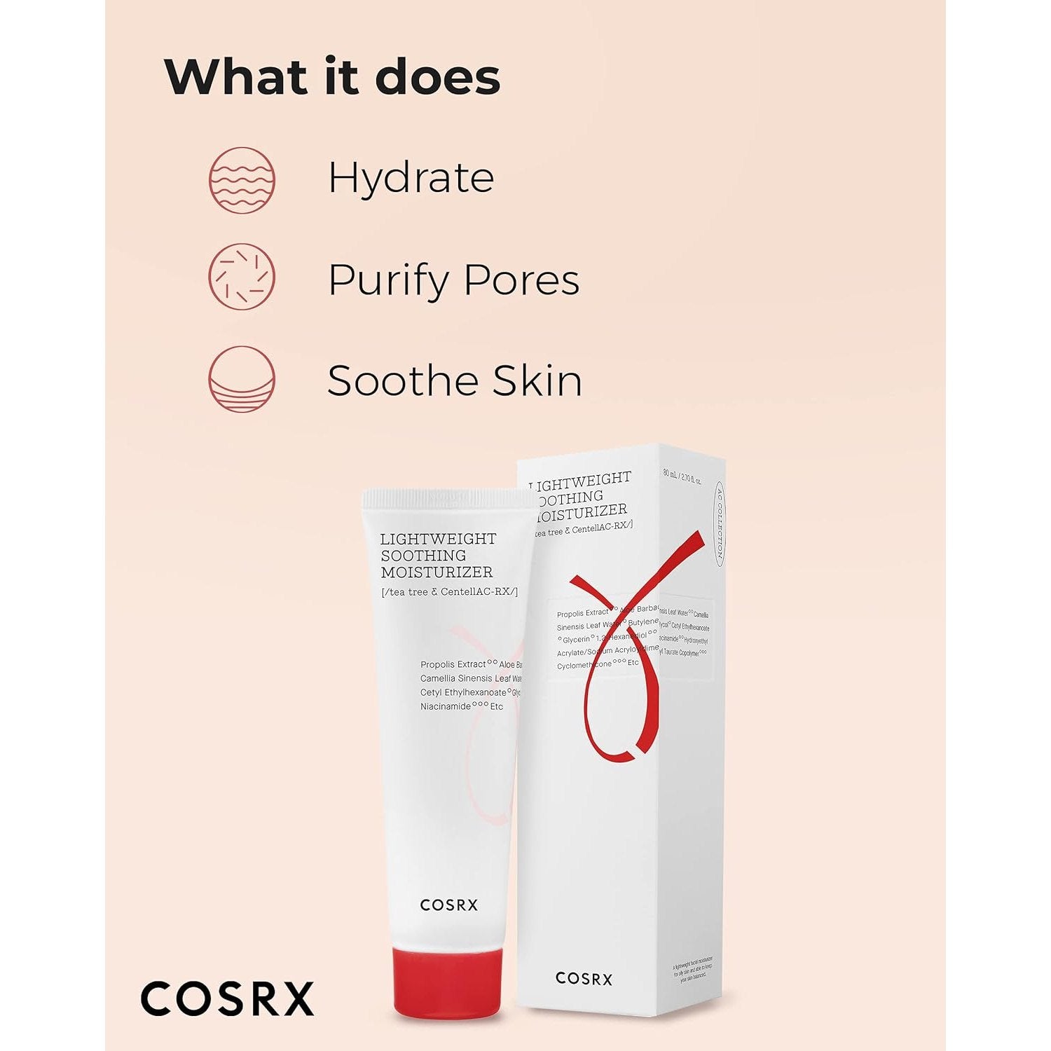 COSRX - AC Collection Lightweight Soothing Moisturizer | 80 mL - Medaid International