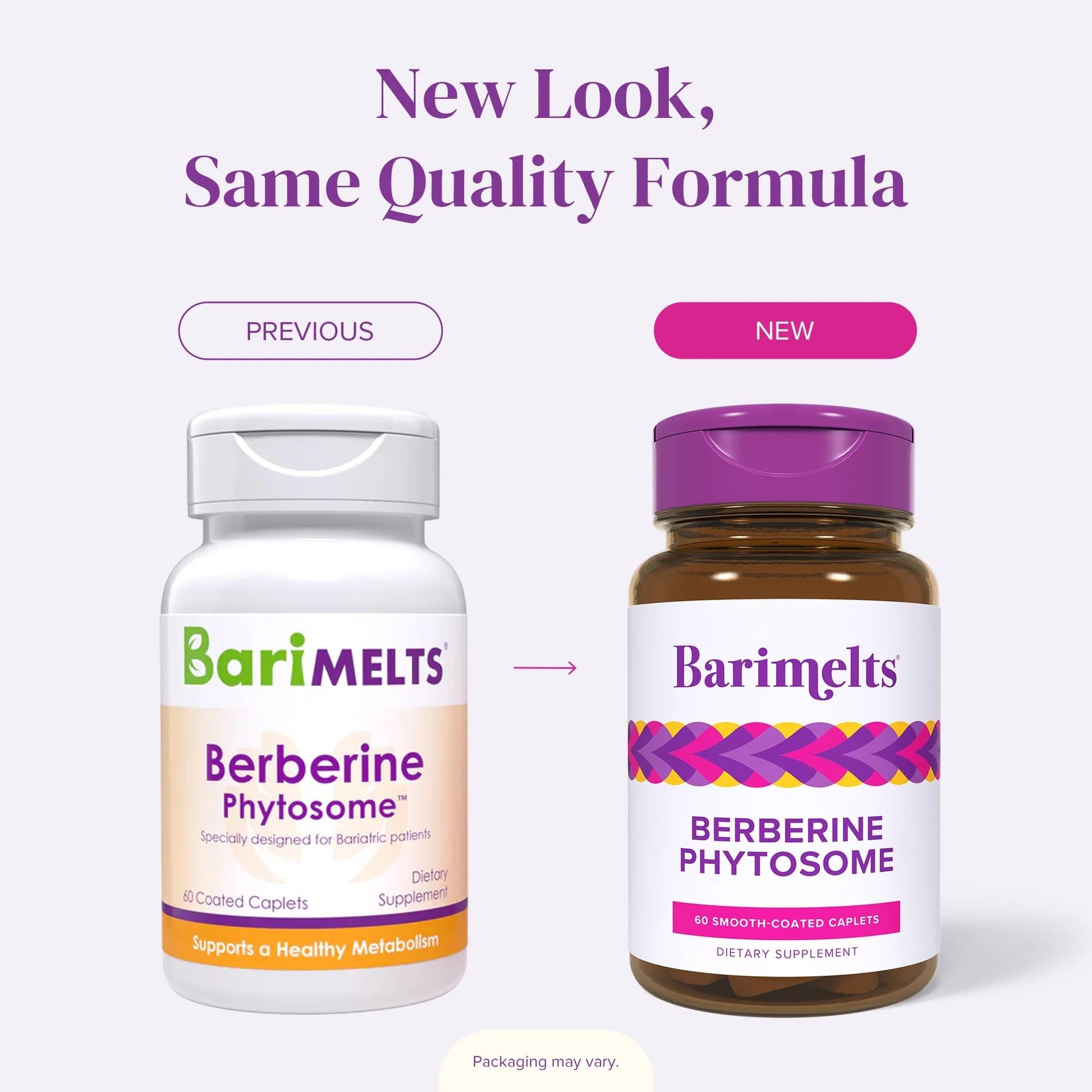 BariMelts Berberine Phytosome 550mg – Clinically Studied Berbevis® for 4X Better Absorption vs Regular Berberine – Supports Metabolism & Blood Sugar – 60 Smooth-Coated Caplets - Medaid International