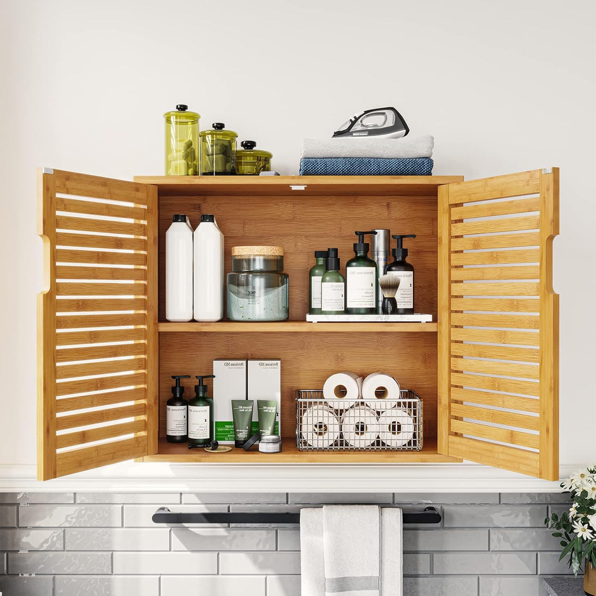 Bamboo Wall Cabinet