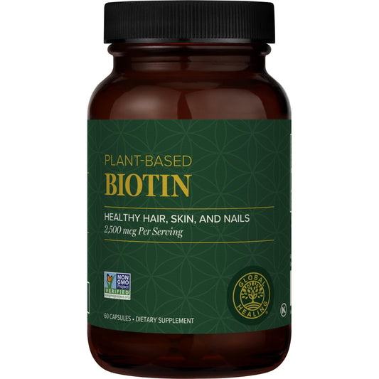 Global Healing Center - Biotin (Vitamin B7) Biotin for Hair Growth Supplement Vitamins, Supports Radiant Skin, and Stronger Nails, Hair Loss Vitamins for Women and Men, More Than The 1000mcg - Medaid International