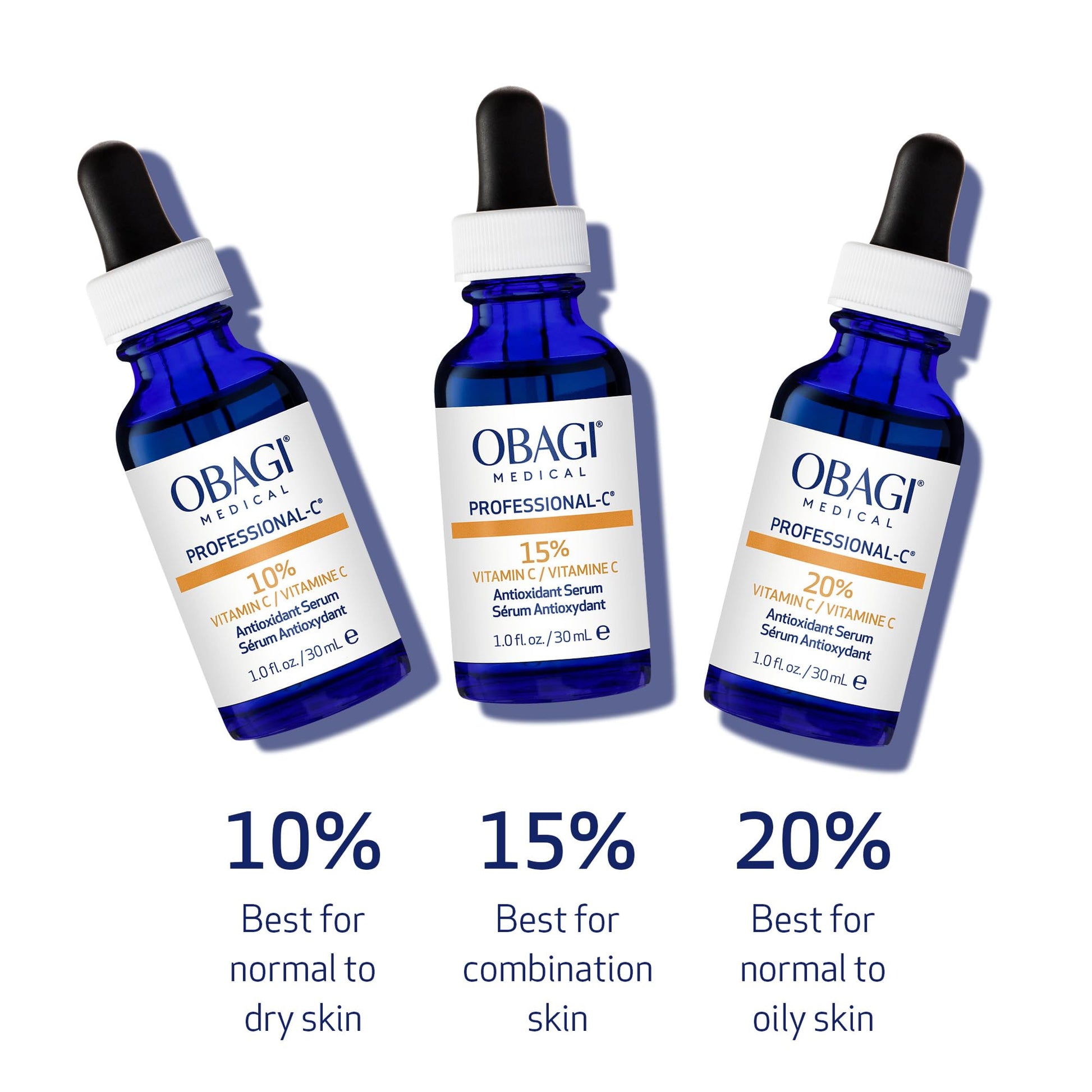 Obagi Professional C Serum 20%, Vitamin C Facial Serum with Concentrated 20% L Ascorbic Acid for Normal to Oily Skin, 1.0 Fl Oz Pack of 1 - Medaid International