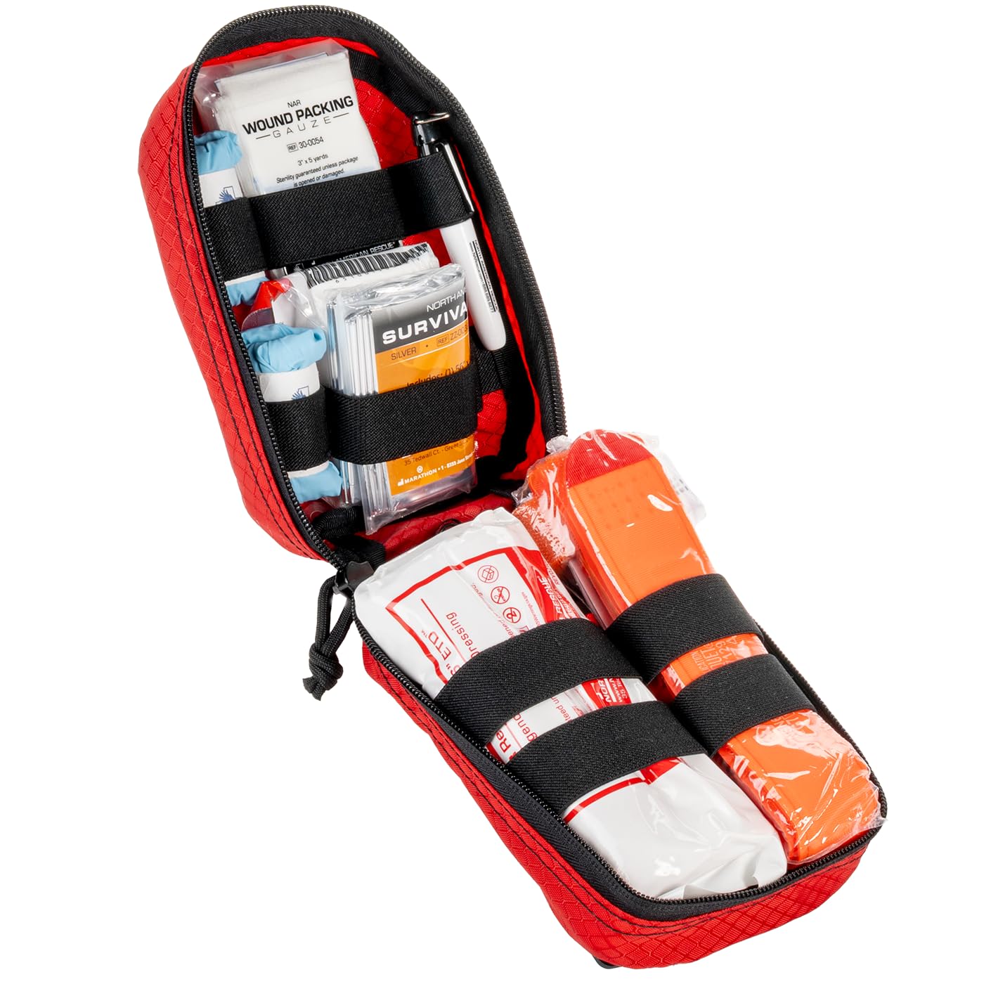North American Rescue Public Access Individual Bleeding Control Kit (Basic) NAR Compact Blood Control Bag with C-A-T Tourniquet, ETD, Gauze, Survival Blanket (80-0452)