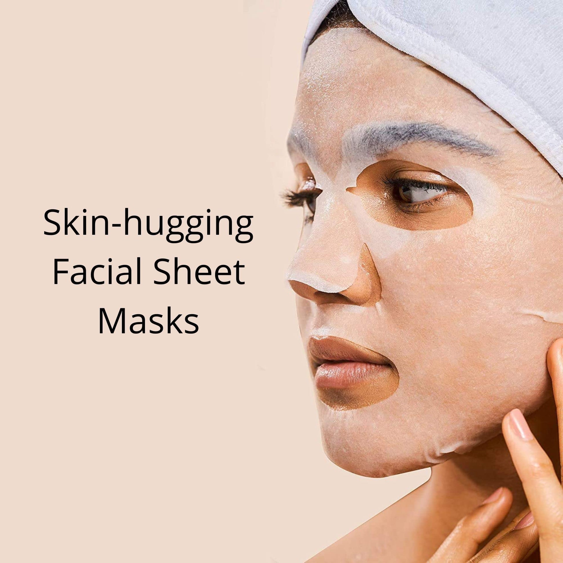Rael Face Mask Skin Care, Collagen Face Masks - Bamboo Facial Sheet Mask, Korean Skincare, with Collagen Essence and Fruit Extracts, Nourishing and Moisturizing, All Skin Types (Collagen, 5 Sheets) - Medaid International