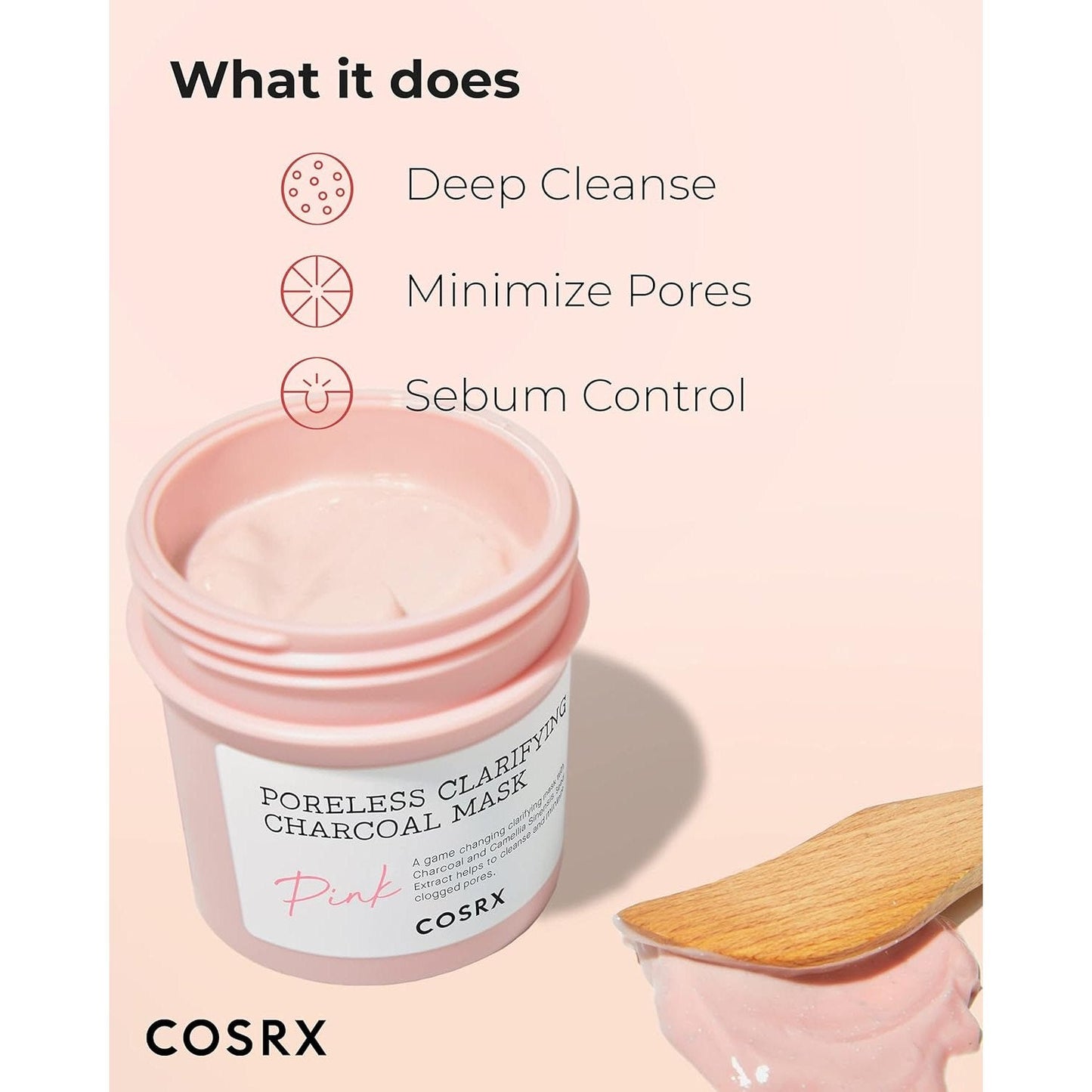 cosrx-poreless-clarifying-charcoal-mask-pink-110-g - Medaid International