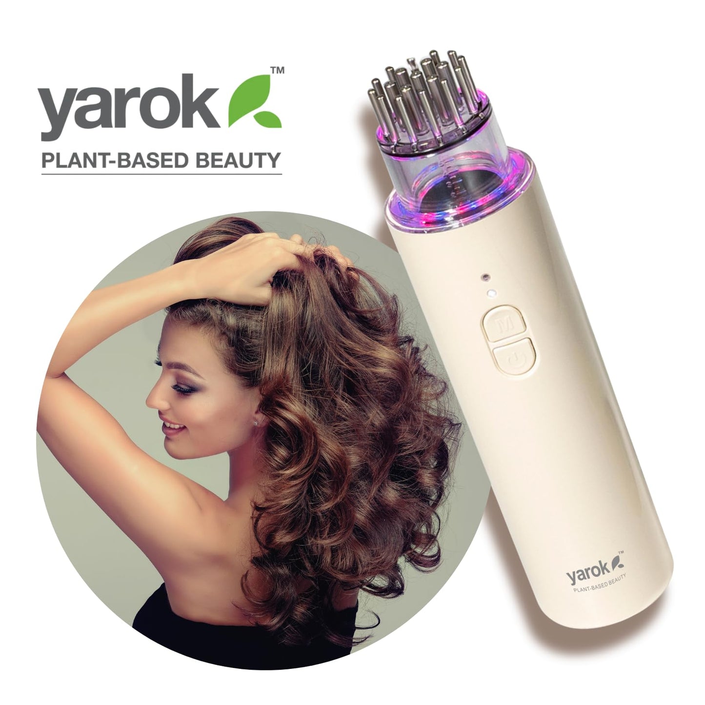 Yarok - Therascalp - Soothe, Strengthen, & Relax - Healthier & Stronger Hair - Nourishes Hair Follicles - Easy to Clean - Serum Distributor, Massager - 5ml Liquid Capacity - Medaid International