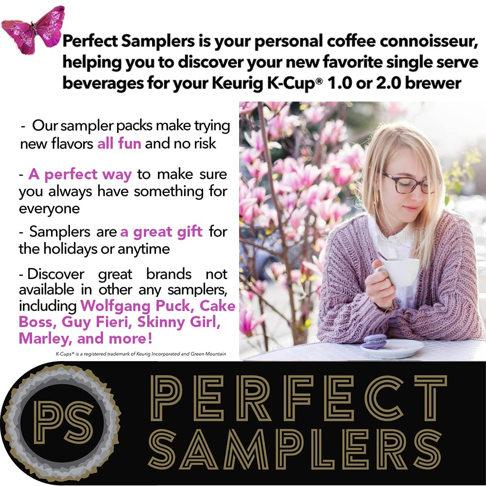Crazy Cups Pod Variety Pack - Unique Flavors of Chocolate, Vanilla, Caramel, Coffee Capsules, Flavored Coffee, 40 Count