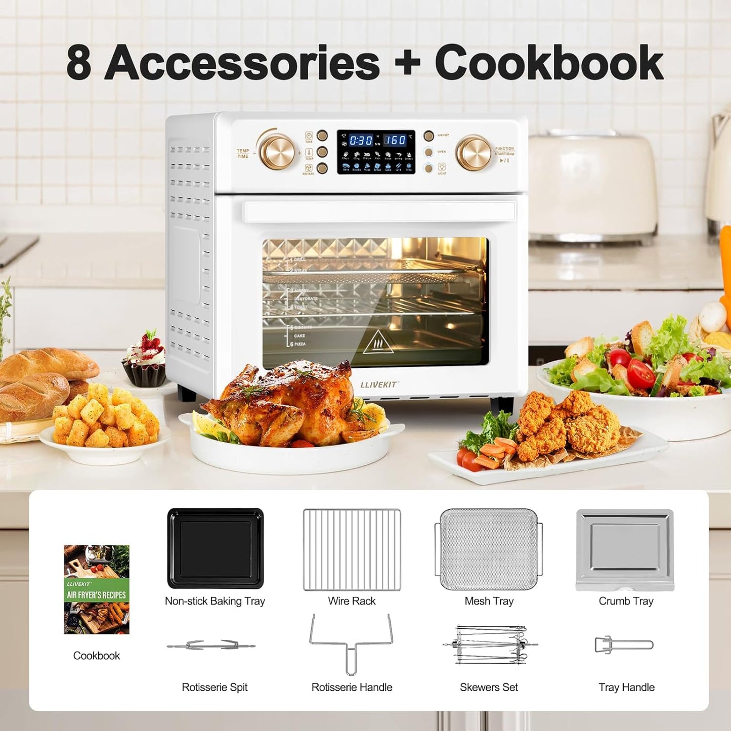 All In One,  XXXL 26L Air Fryer Oven, 1700W - Medaid International