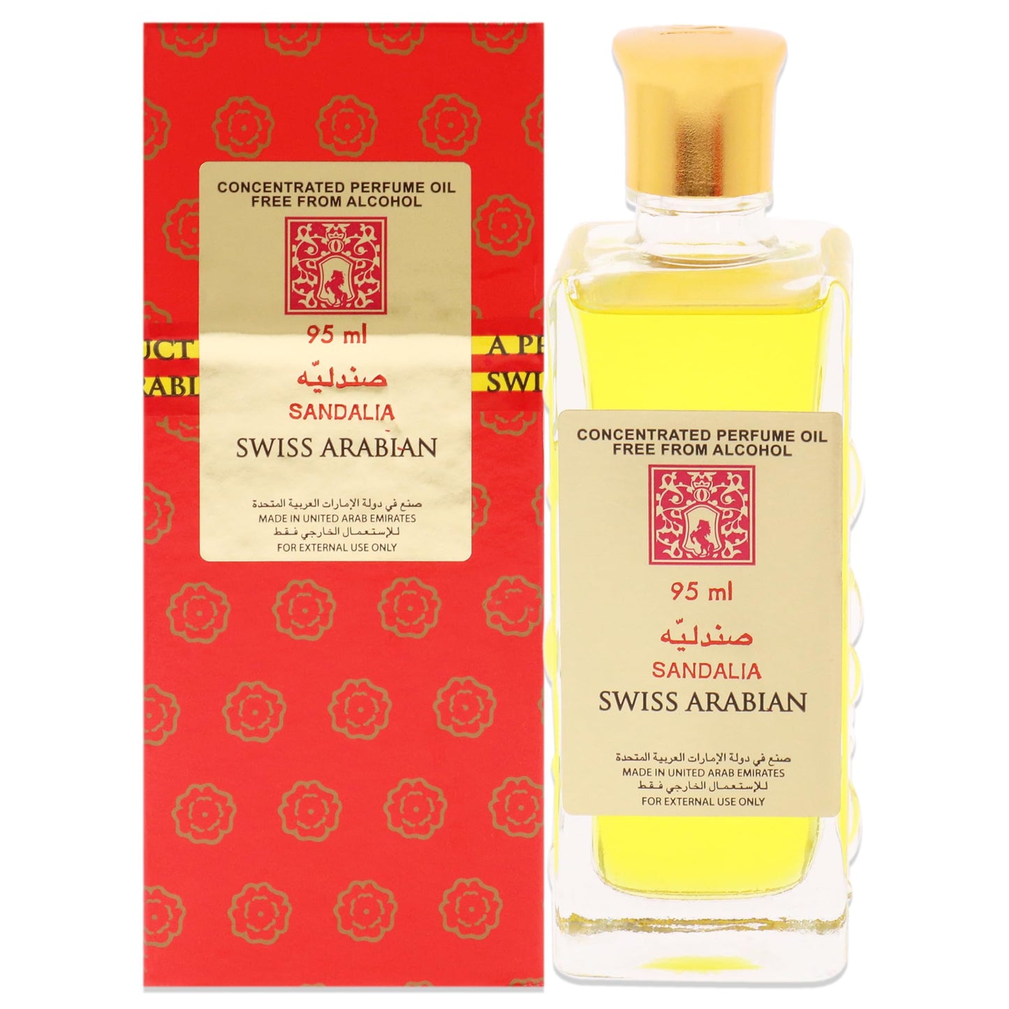 Swiss Arabian Sandalia - Luxury Products from Dubai - Long Lasting Personal Perfume Oil - A Seductive, Exceptionally Made, Signature Fragrance - The Luxurious Scent of Arabia - 3.2 oz - Medaid International