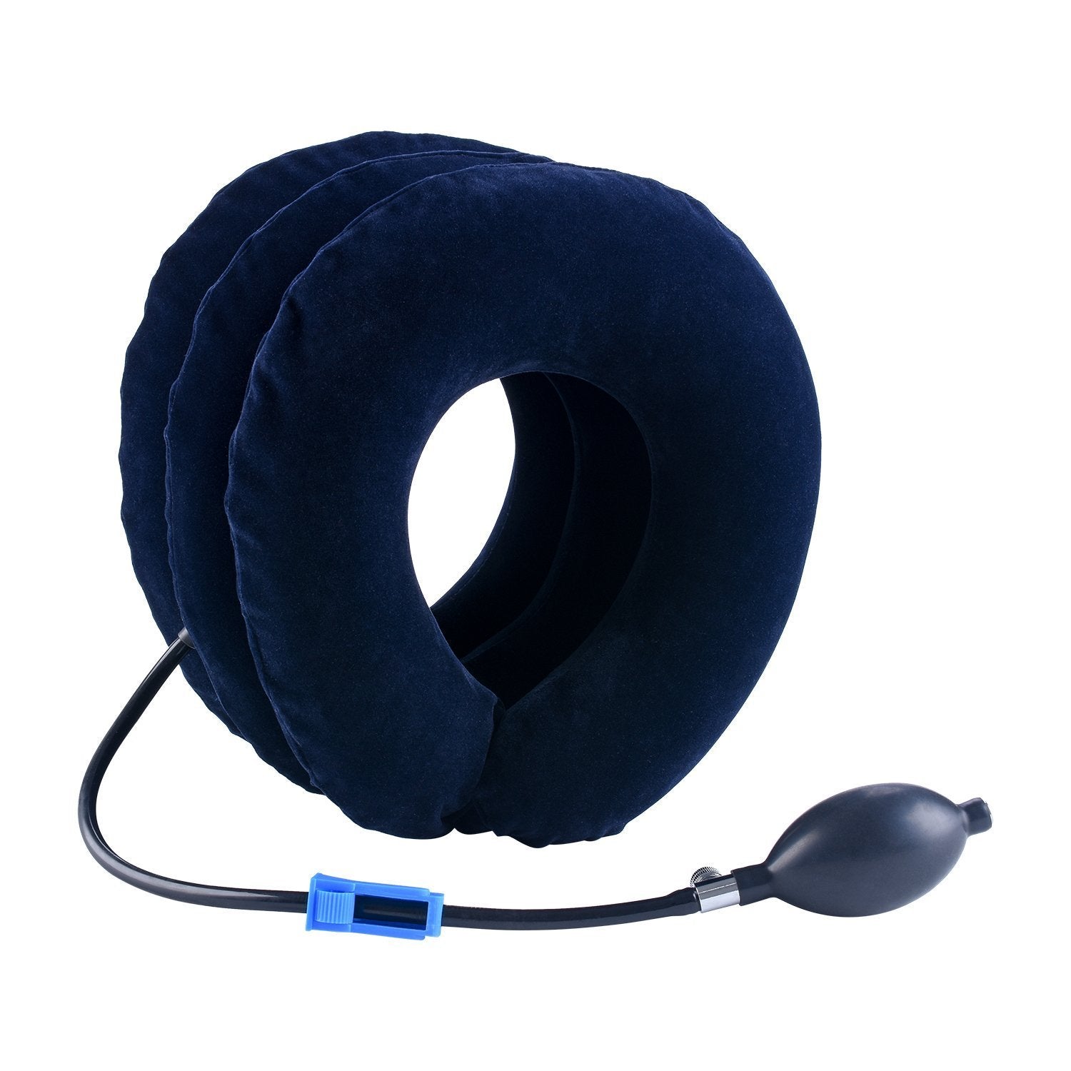 Cervical Neck Traction Device Inflatable Neck Stretcher, Easy to Use for Chronic Neck and Shoulder Pain Relief Traction Spine Alignment, Neck Cervical Brace，Blue - Medaid International