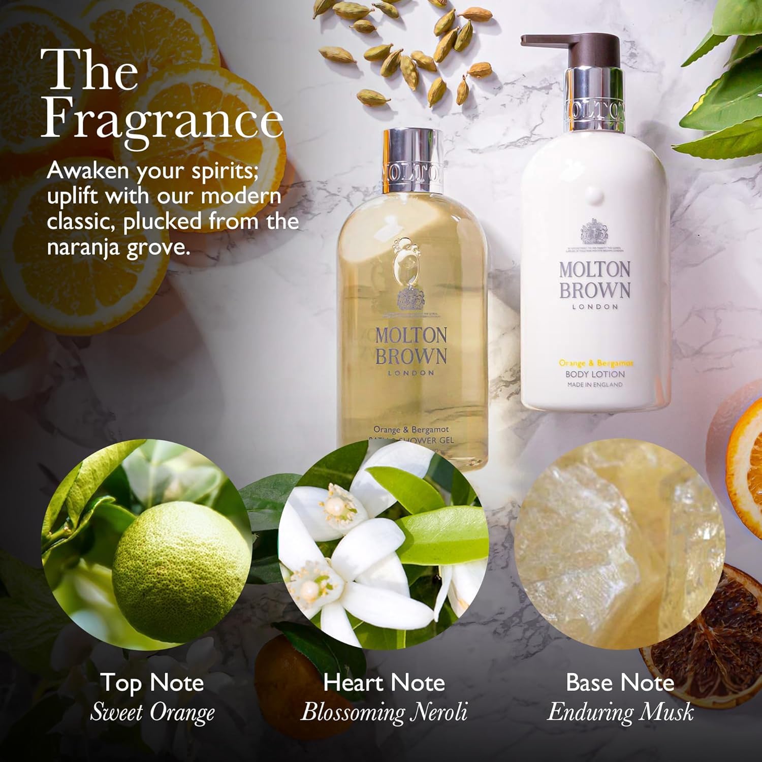 Molton Brown Orange & Bergamot Bath & Shower Gel 10 fl. oz. - Medaid International
