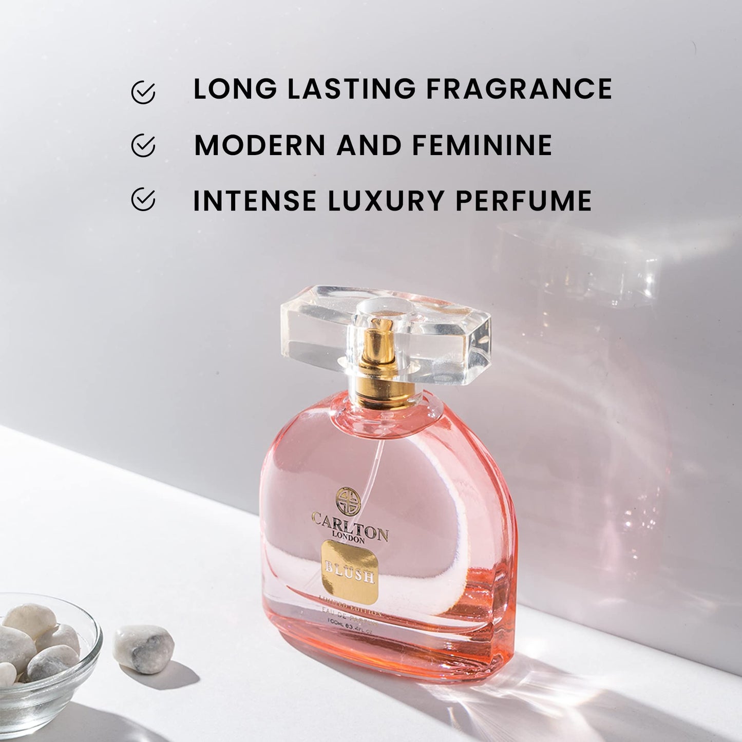 Carlton London Blush Perfume for Women - 100ml Long Lasting EDP Premium Women's Perfume with Lavender, Jasmine, Musk & Sandalwood, Premium Luxury Fragrance, Birthday Gifts for Woman - Medaid International