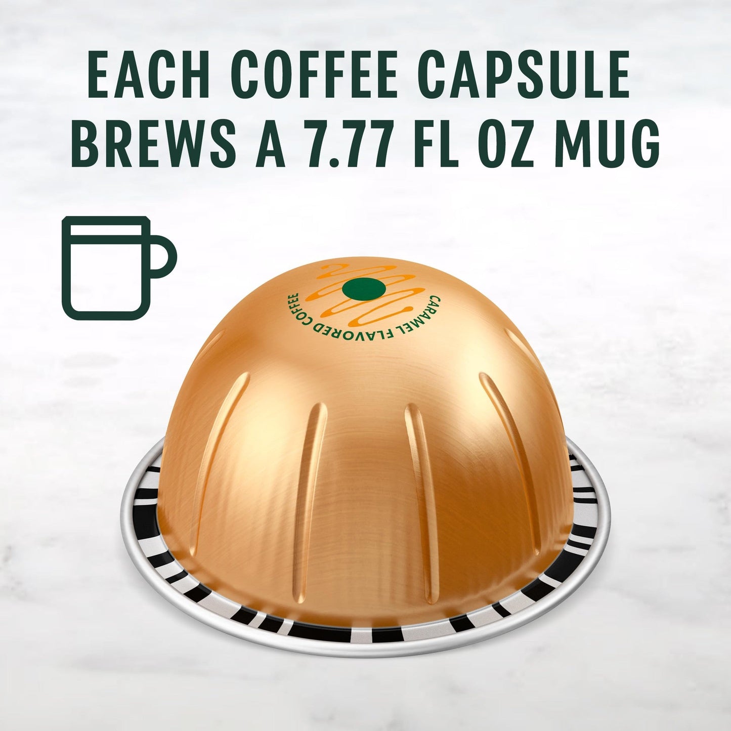 Starbucks by Nespresso Vertuo,Caramel Flavored Coffee, 32-count Coffee Pods, Brews 7.8 oz.