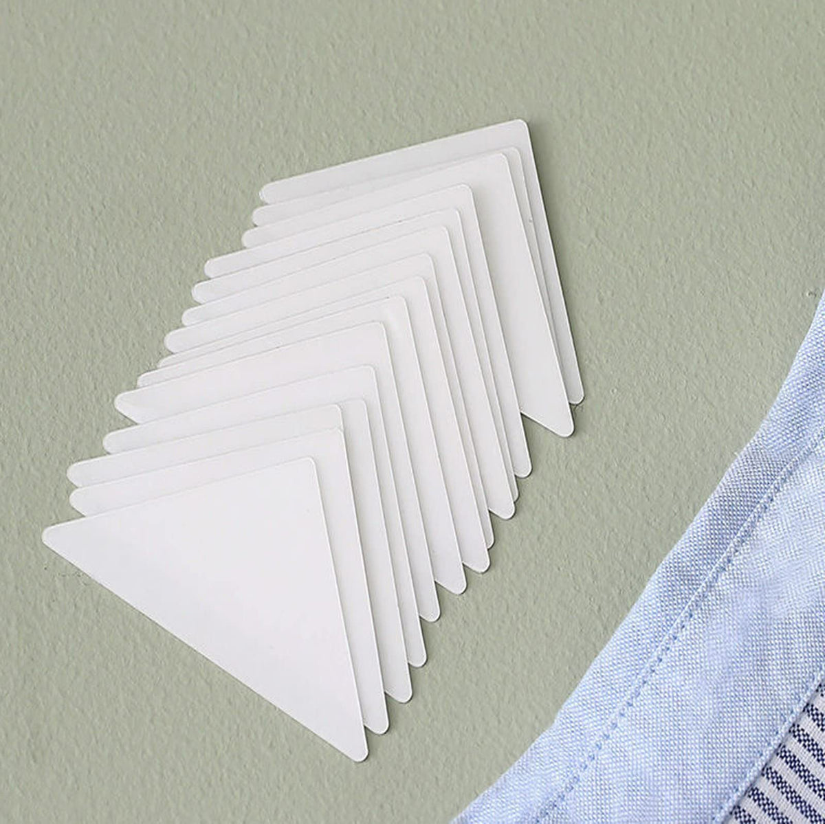 TERRIFI Collar Stays for Polo Shirts 60 Pcs, No Curl Collar Polo Shirt Collar Stays, Polo Shirt Collar Fixed, No Curl Collar Polo Shirt Collar Stays, Shirt Stays for Men & Women