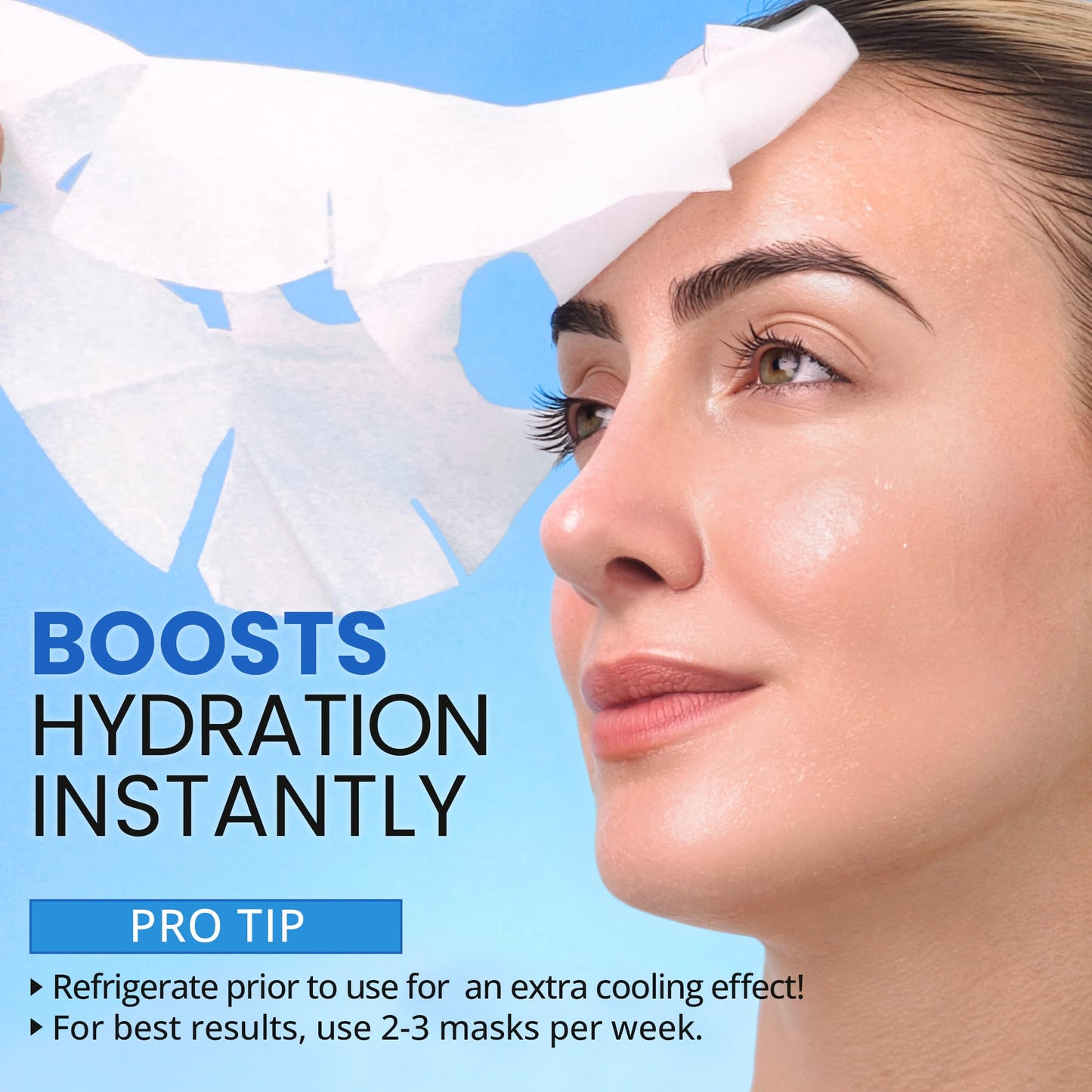 Ebanel 10 Pack Collagen Face Mask with Hyaluronic Acid, Vitamin C, Peptide, Aloe, Instant Brightening Hydrating Face Masks Skincare Korean Sheet Mask, Skin Firming, Lifting Anti Aging Facial Masks - Medaid International