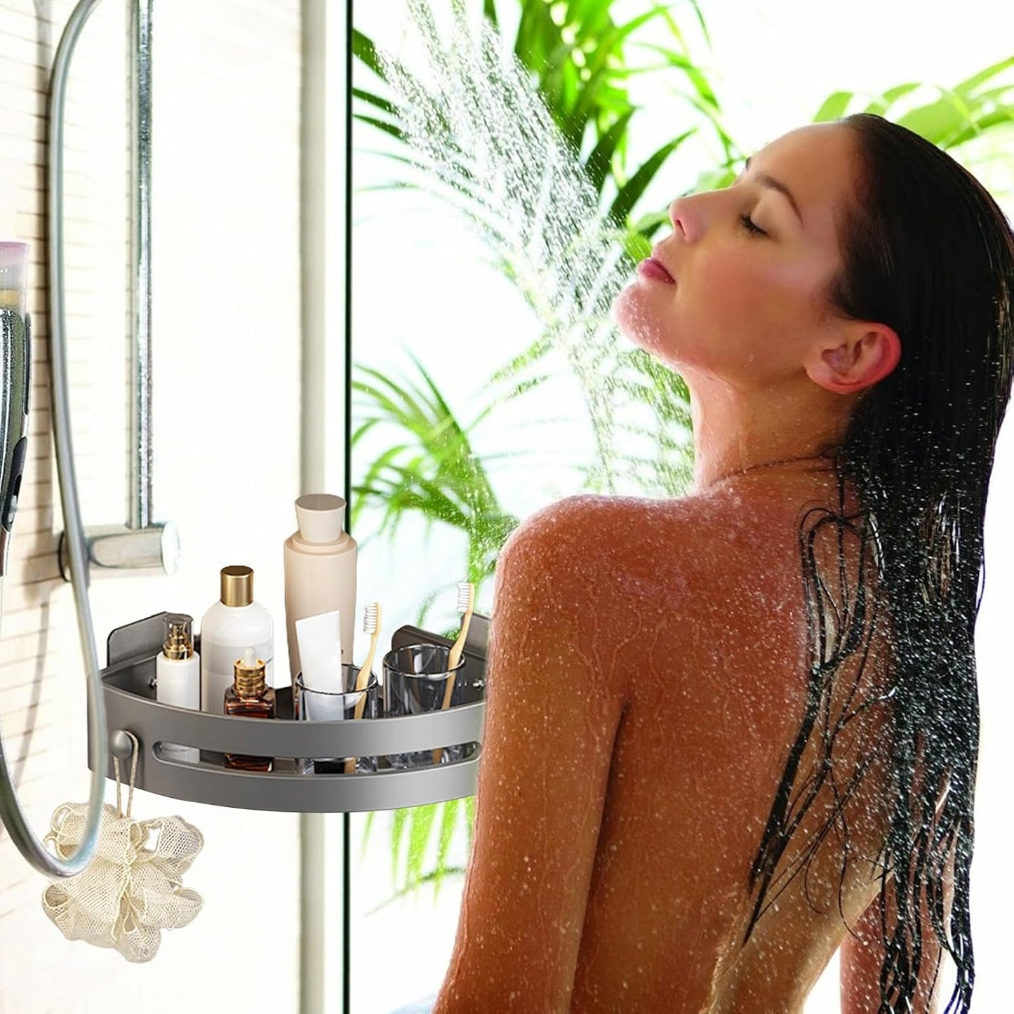 2 pcs Bathroom Shower Organizer, Shower Storage Rack