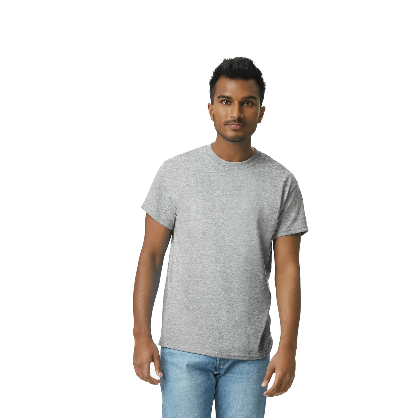Gildan Adult Ultra Cotton T-Shirt, Style G2000, Multipack, Sport Grey (2-Pack), 5X-Large - Medaid International