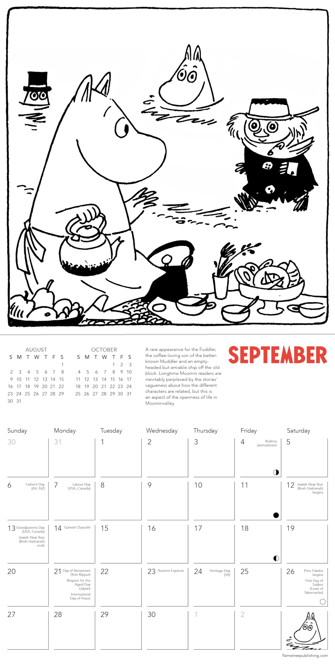 Moomin Mini Wall Calendar 2026 (Art Calendar) - Medaid International