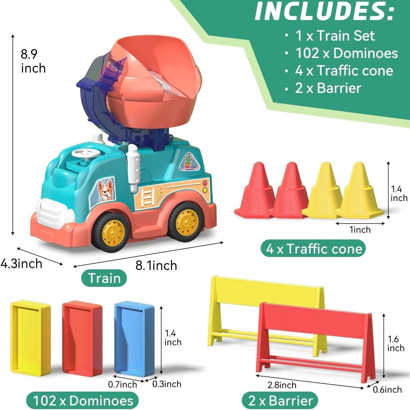Domino Car™ - Creative Domino Fun - Domino Stone Army