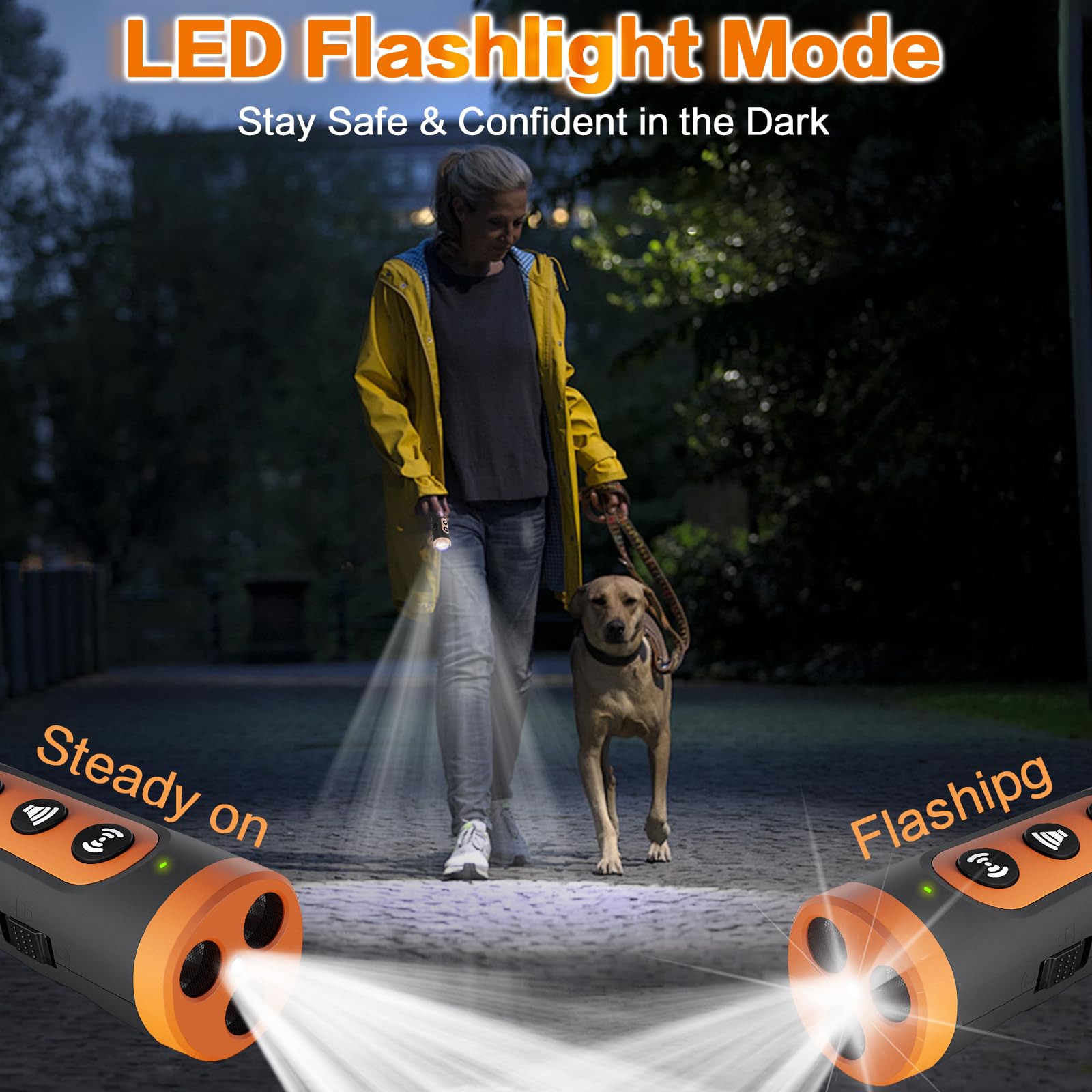 Surezap Anti Barking Device for Dogs – Ultrasonic Rechargeable Bark Deterrent with 4 Safe Modes, 50ft Range, Portable and Effective for All Dogs - Medaid International