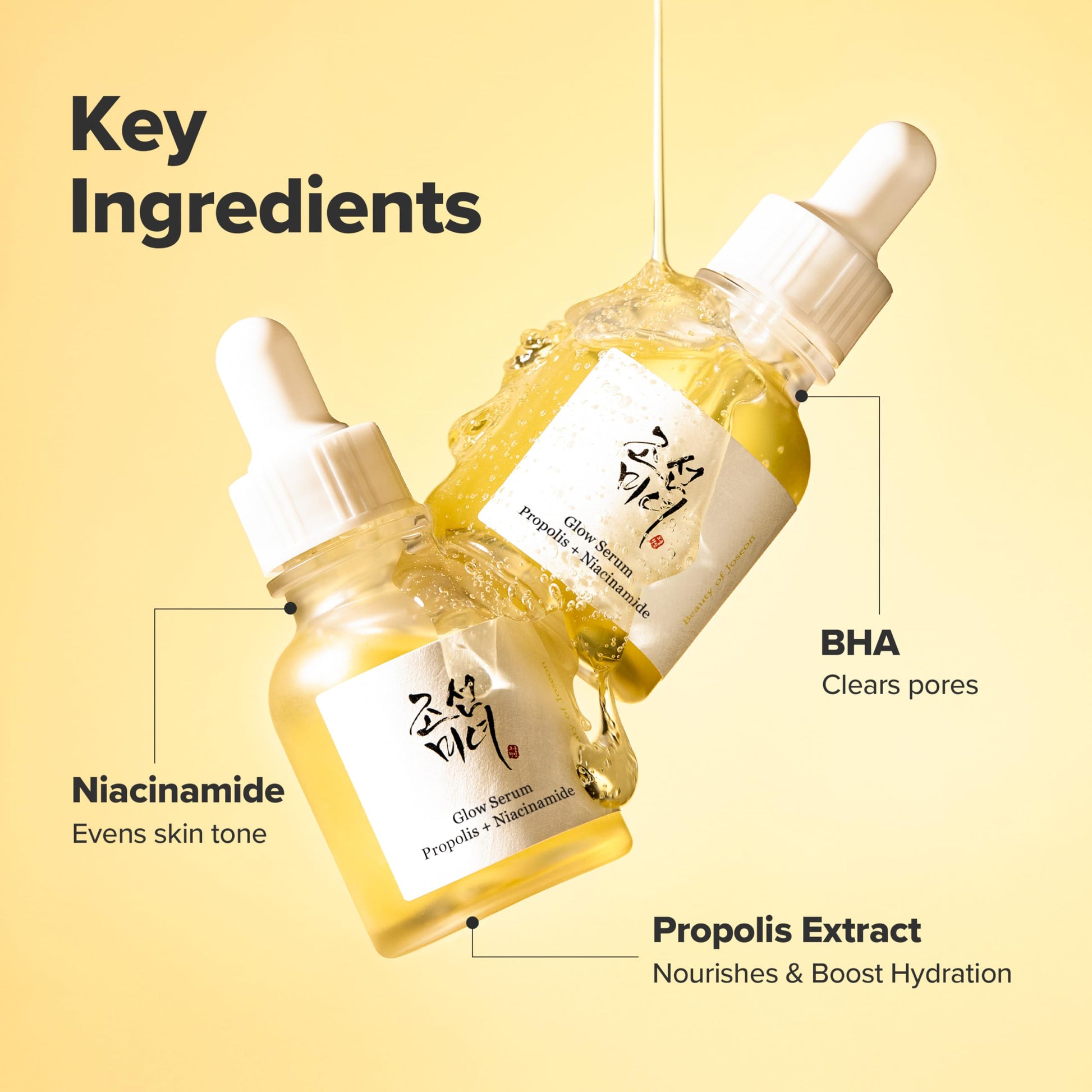 Beauty of Joseon Glow Serum Propolis and Niacinamide Hydrating Facial Soothing Moisturizer for Uneven Skin Tone Korean Skin Care 30ml 1 fl.oz - Medaid International