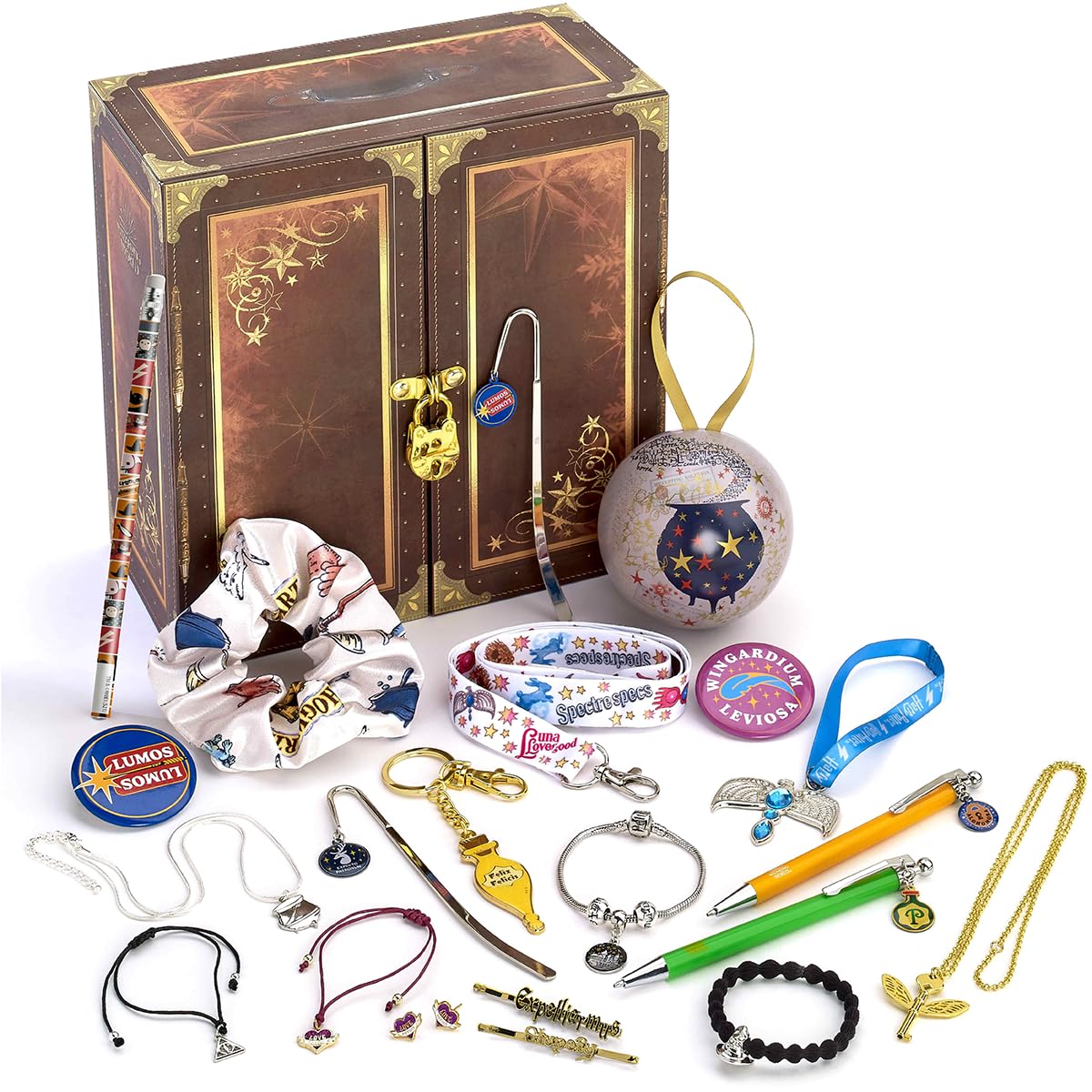 The Carat Shop - Official Harry Potter Potions Advent Calendar - 24 Jewellery & Accessory Gifts - Harry Poter Gifts - Harry Potter Merchandise - Medaid International