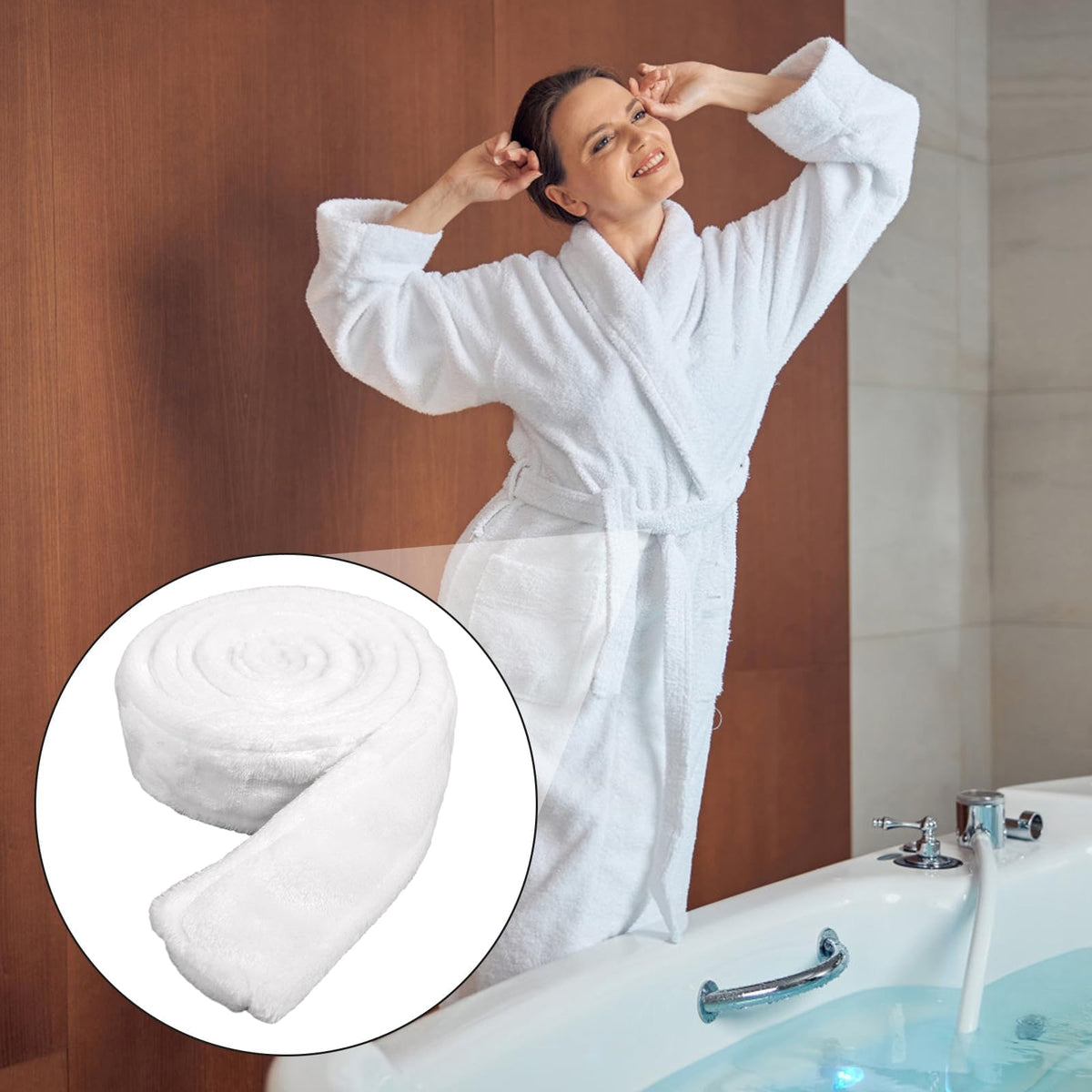 KASTWAVE Robe Belt, Soft Flannel Robe Tie Replacement Bathrobe Belt for Men Women