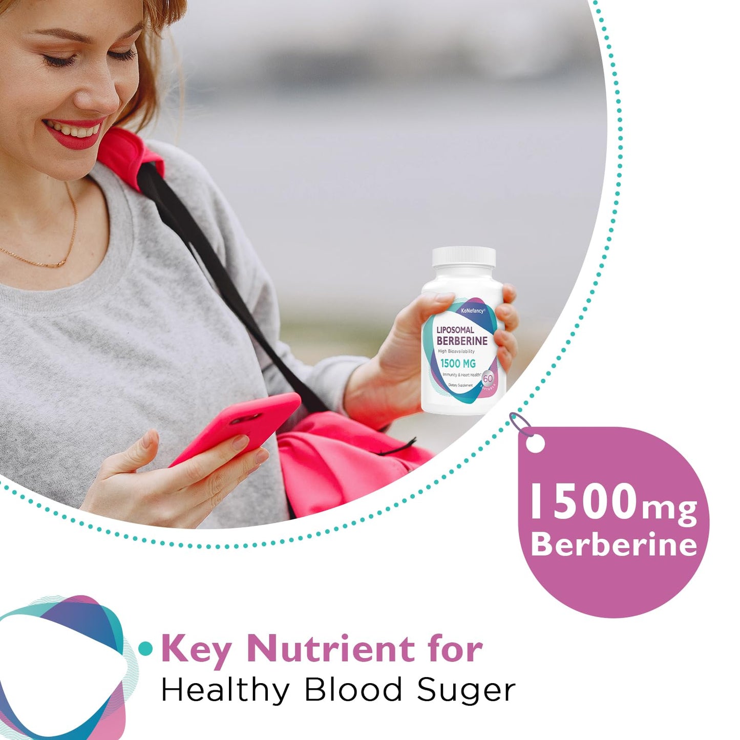 Liposomal Berberine Supplement 1500mg - High Bioavailability Berberine HCL Capsules for Women and Men, AMPK Activator for Cardiovascular Health, Sugar-Free, Non-GMO,240 Softgels - Medaid International