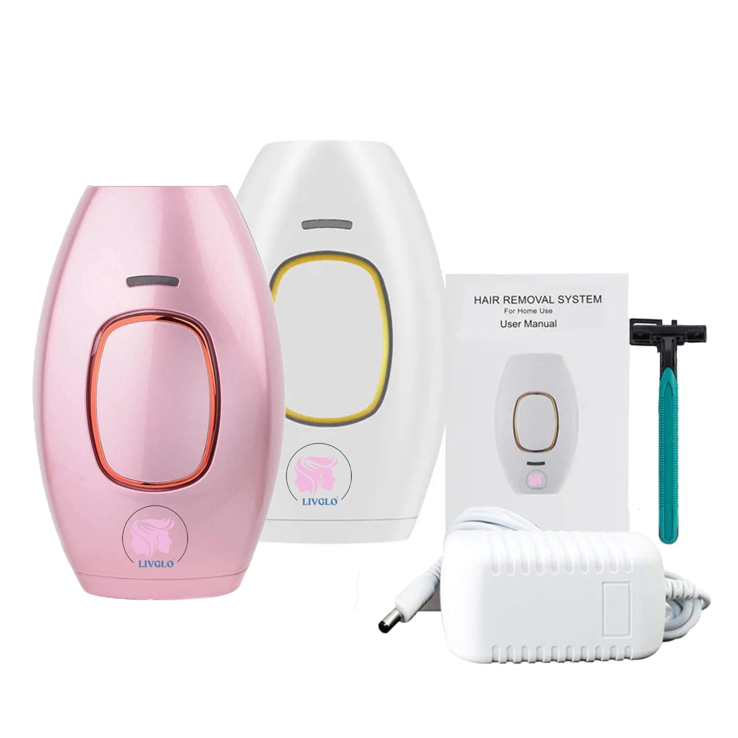 LIVGLO Laser Hair Remover Painless & Portable Device for Smooth Skin Easy-to-Use Gentle Hair Reduction for Home Use - Medaid International