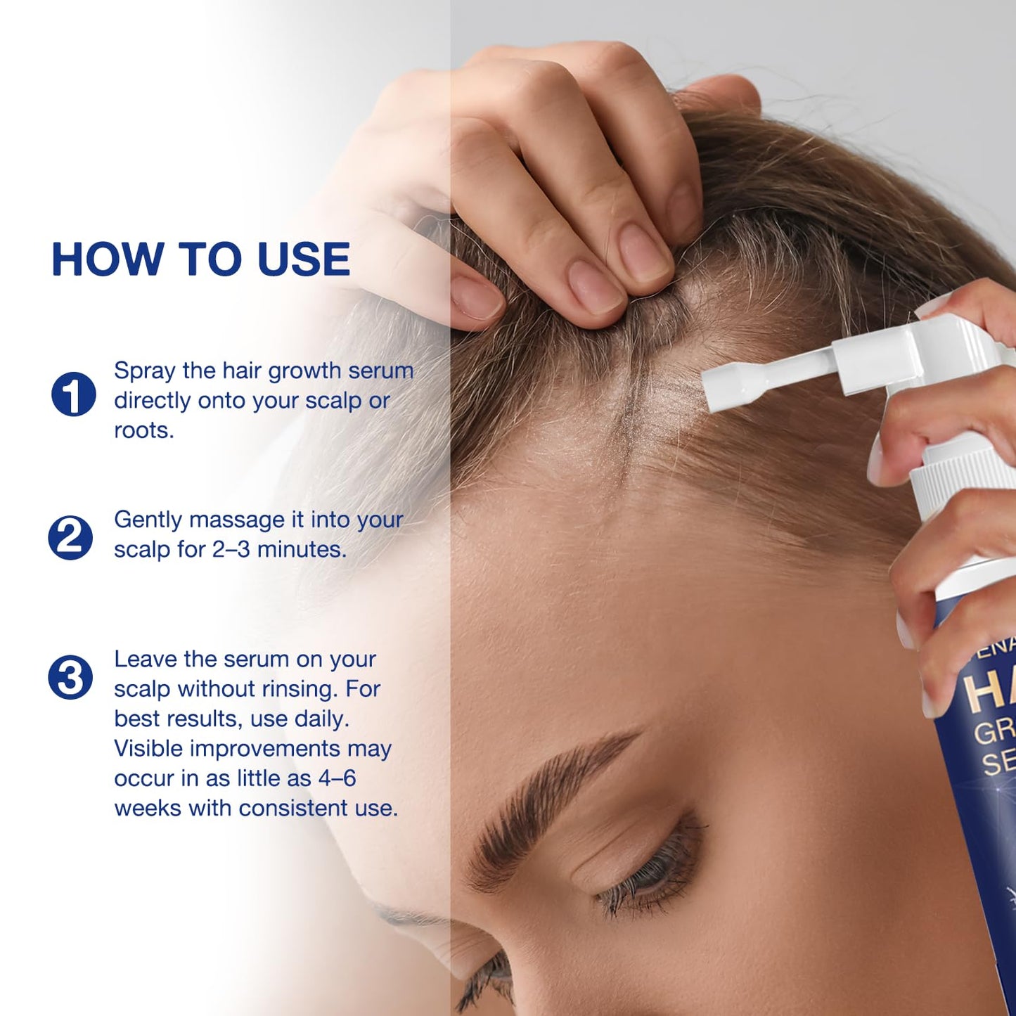 VENANOCI Hair Growth Serum Spray: with Rosemary, Biotin, Batana Oil & Rice Water – Natural Anti-Hair Loss Treatment for Thinning Hair – Promotes Thicker, Fuller Hair for Women & Men – All Hair Types - Medaid International