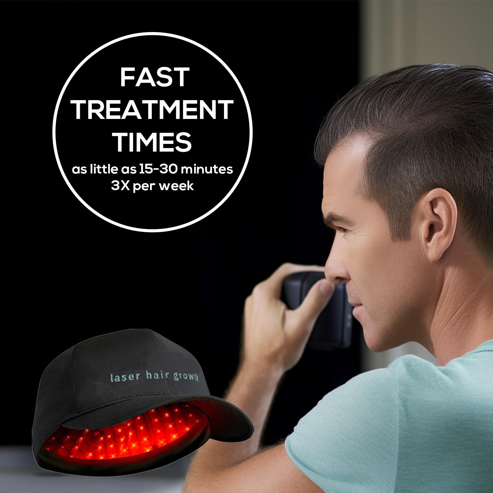 Laser Hair Growth Cap, Low level laser therapy (LLLT) equipment for promoting hair growth in women and men - Medaid International