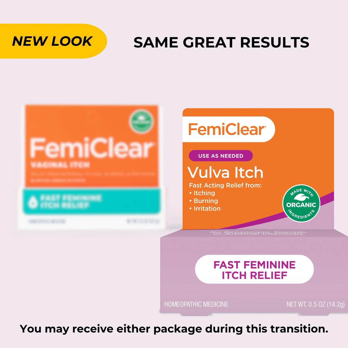 FemiClear Vaginal Itch Relief | Fast Feminine Itch Relief | Made with All-Natural & Organic Ingredients | Feminine Hygiene Products | Vaginal Health | Relieve External Itch | 0.5oz Tube - Medaid International