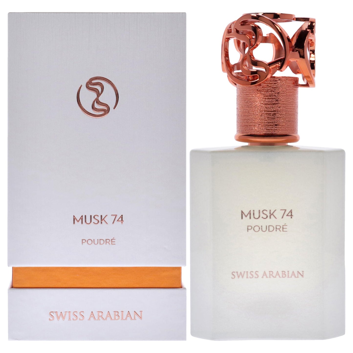 Swiss Arabian Musk 74 Poudre - Luxury Products From Dubai - Long Lasting and Addictive EDP Spray Fragrance - A Seductive Signature Aroma - 1.7 oz - Medaid International