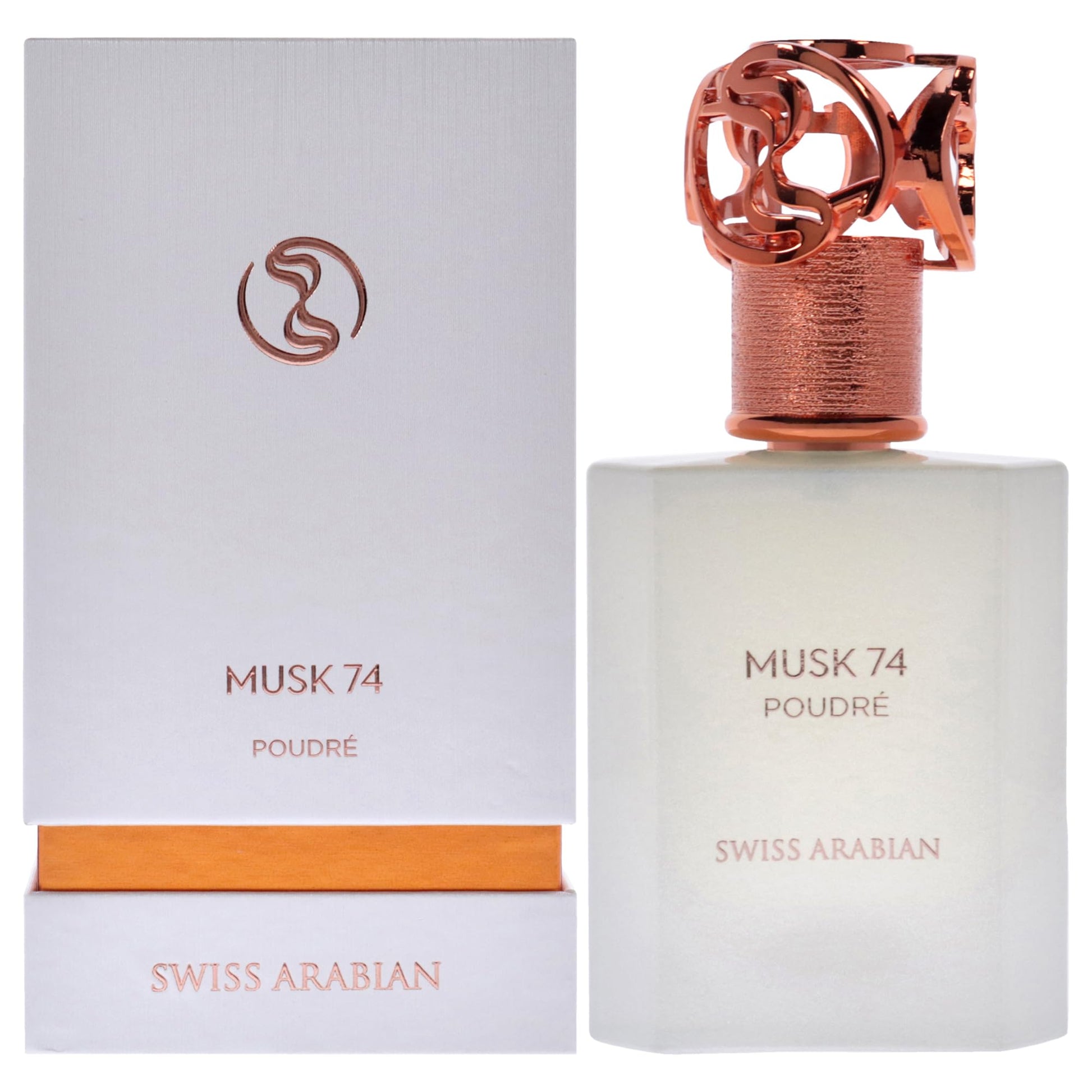 Swiss Arabian Musk 74 Poudre - Luxury Products From Dubai - Long Lasting and Addictive EDP Spray Fragrance - A Seductive Signature Aroma - 1.7 oz - Medaid International